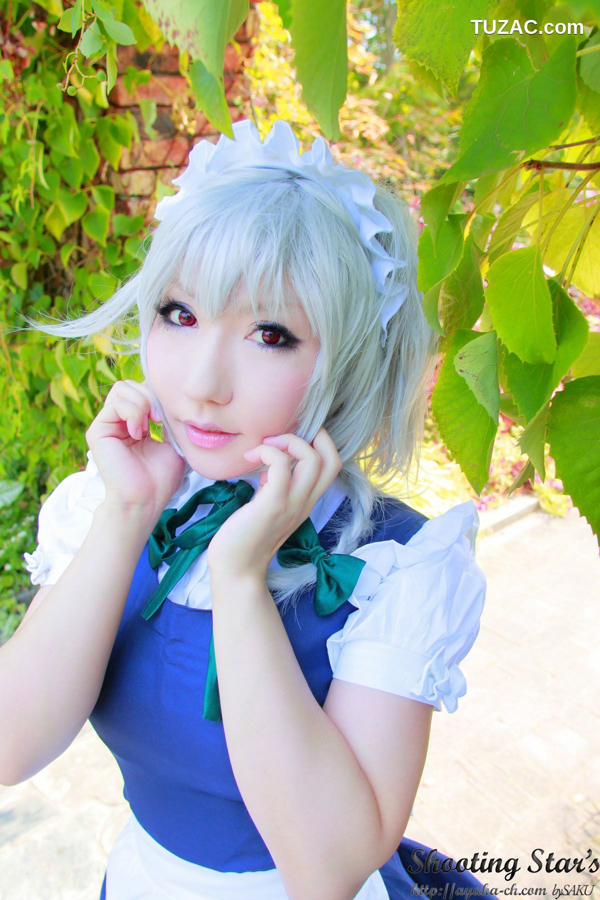 日本CosPlay_绫香サク (サク綾香 Saku Ayaka)《東方Project》Izayoi Sakuya + Patchouli Knowledge 写真集[120P]