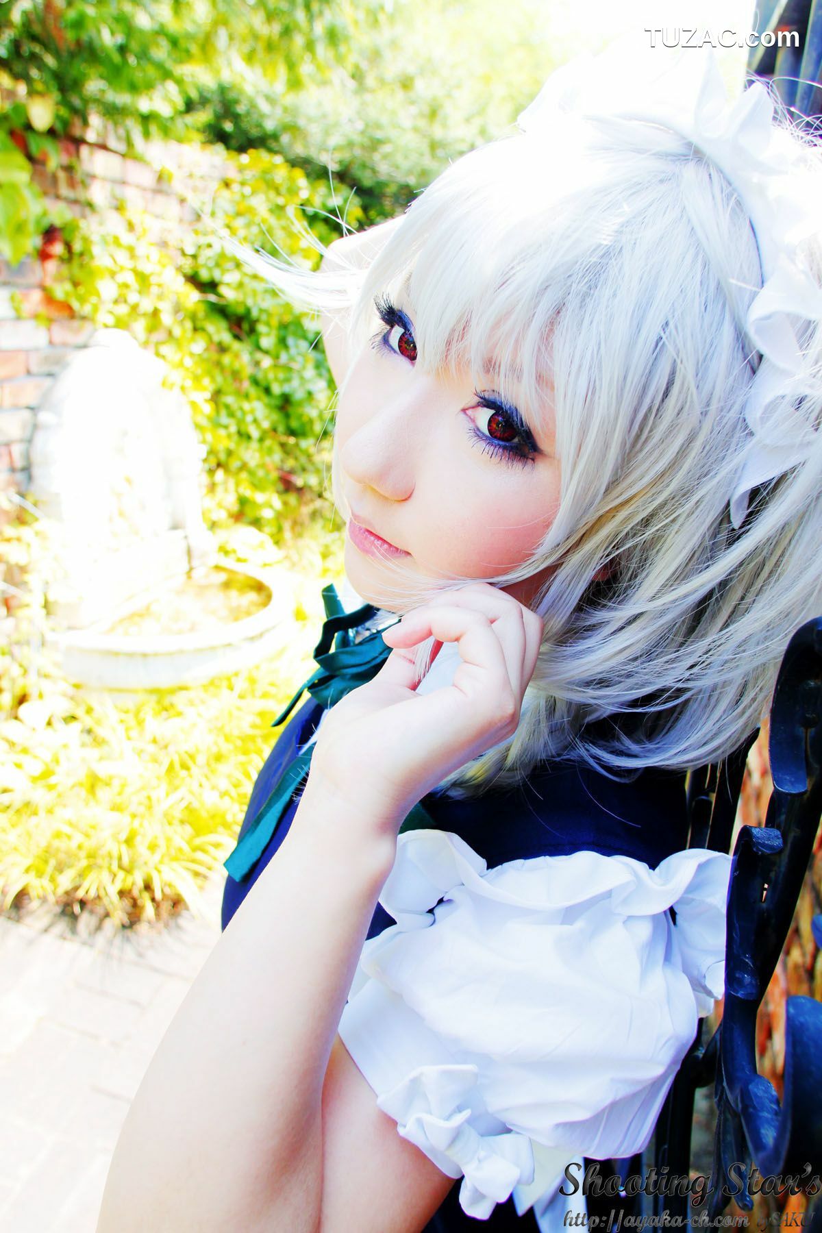 日本CosPlay_绫香サク (サク綾香 Saku Ayaka)《東方Project》Izayoi Sakuya + Patchouli Knowledge 写真集[120P]