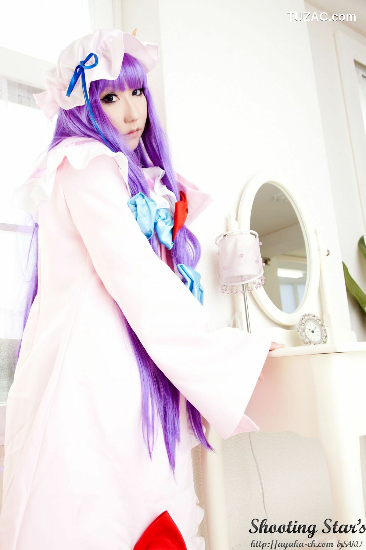 日本CosPlay_绫香サク (サク綾香 Saku Ayaka)《東方Project》Izayoi Sakuya + Patchouli Knowledge 写真集[120P]