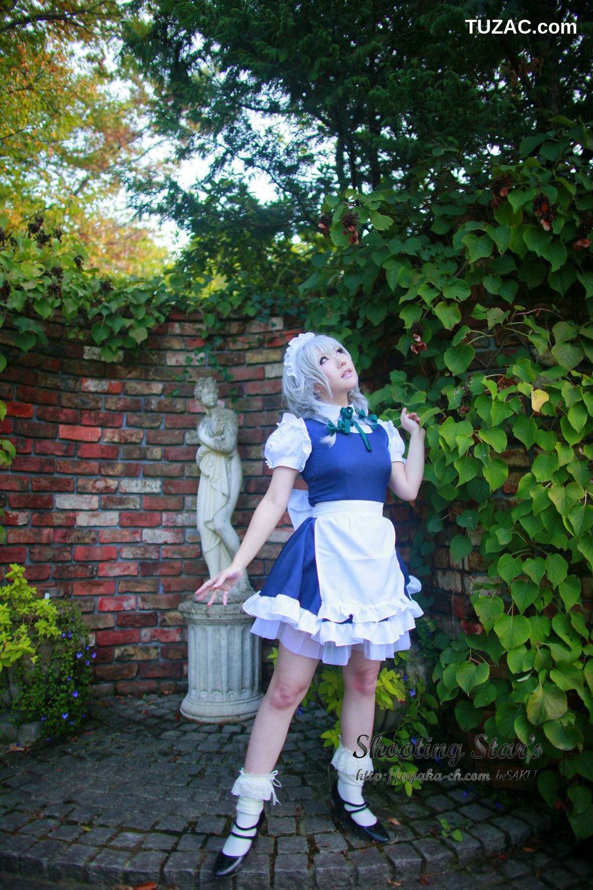 日本CosPlay_绫香サク (サク綾香 Saku Ayaka)《東方Project》Izayoi Sakuya + Patchouli Knowledge 写真集[120P]