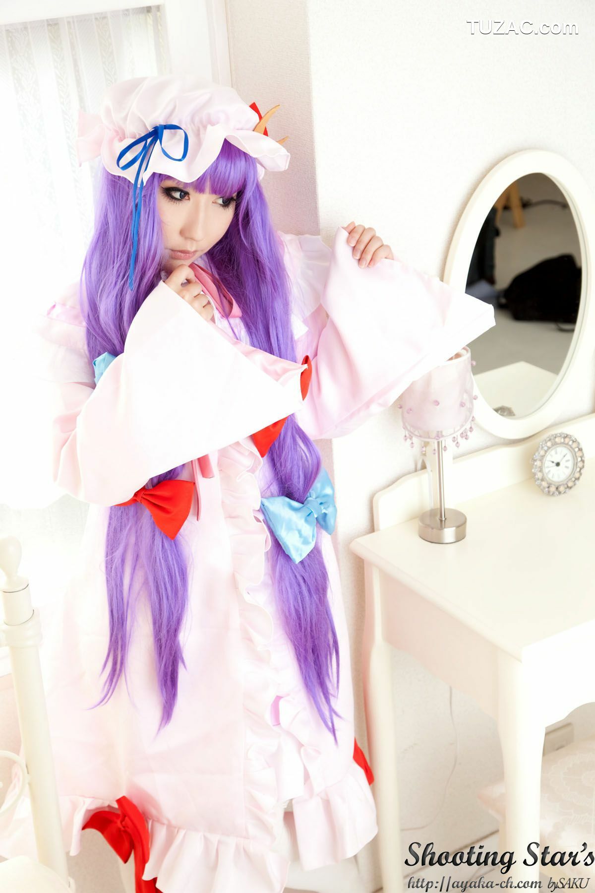 日本CosPlay_绫香サク (サク綾香 Saku Ayaka)《東方Project》Izayoi Sakuya + Patchouli Knowledge 写真集[120P]