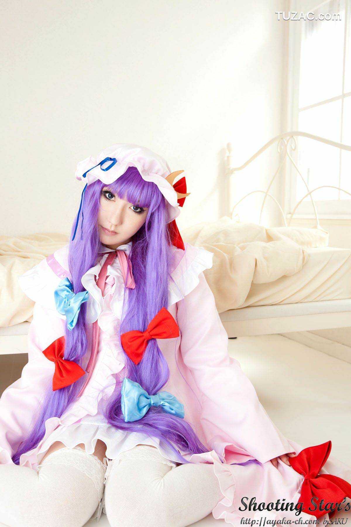 日本CosPlay_绫香サク (サク綾香 Saku Ayaka)《東方Project》Izayoi Sakuya + Patchouli Knowledge 写真集[120P]