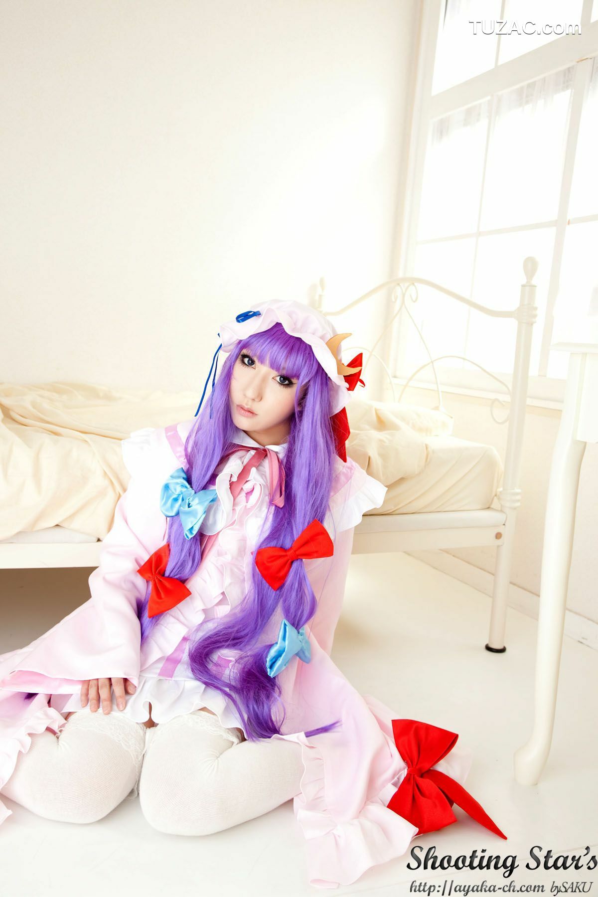 日本CosPlay_绫香サク (サク綾香 Saku Ayaka)《東方Project》Izayoi Sakuya + Patchouli Knowledge 写真集[120P]