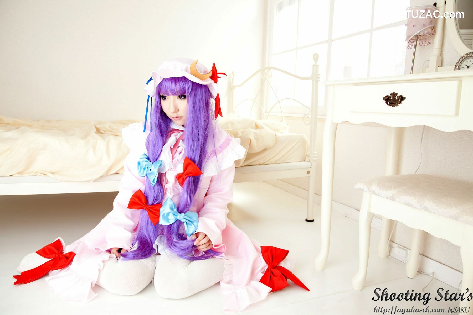 日本CosPlay_绫香サク (サク綾香 Saku Ayaka)《東方Project》Izayoi Sakuya + Patchouli Knowledge 写真集[120P]