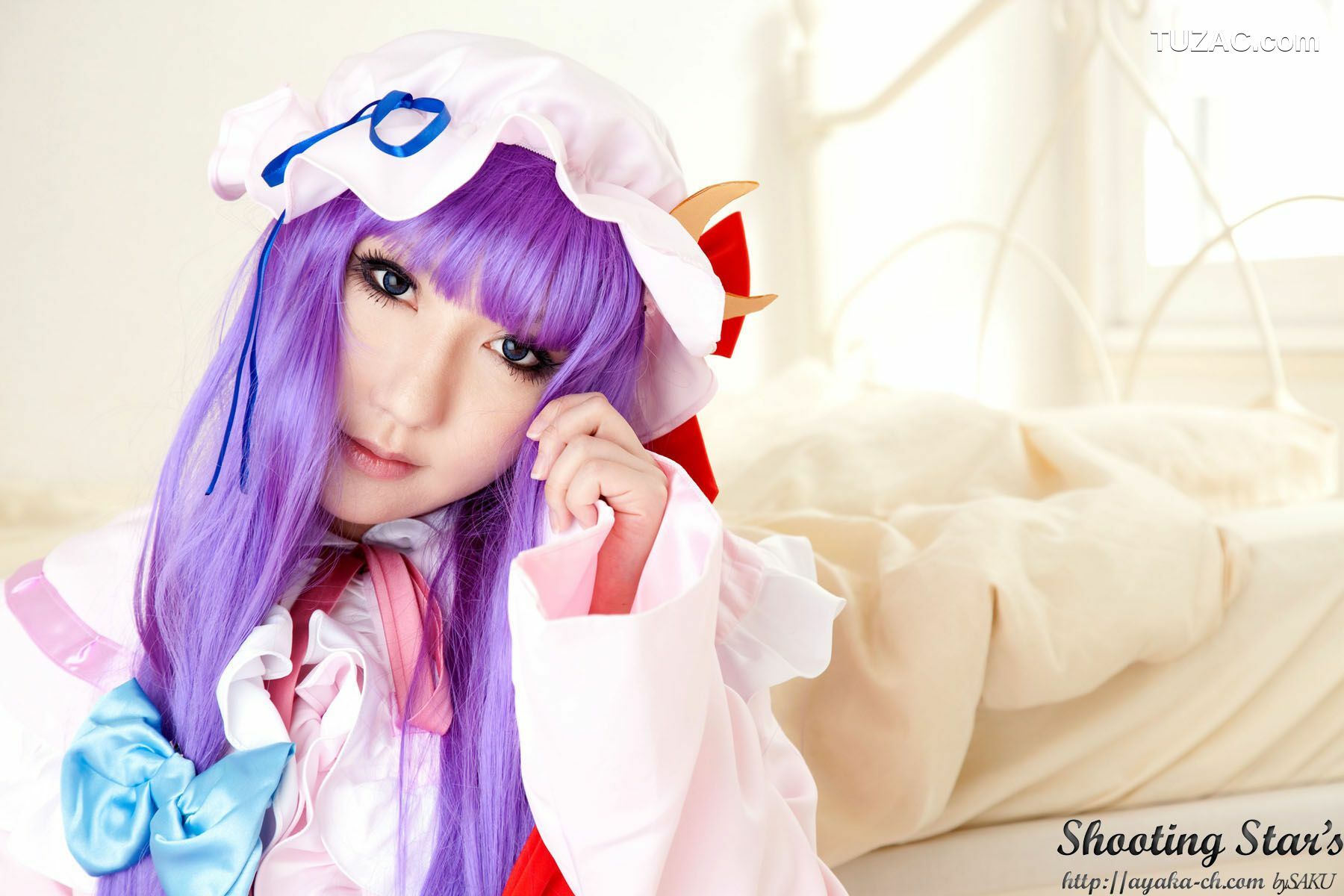 日本CosPlay_绫香サク (サク綾香 Saku Ayaka)《東方Project》Izayoi Sakuya + Patchouli Knowledge 写真集[120P]