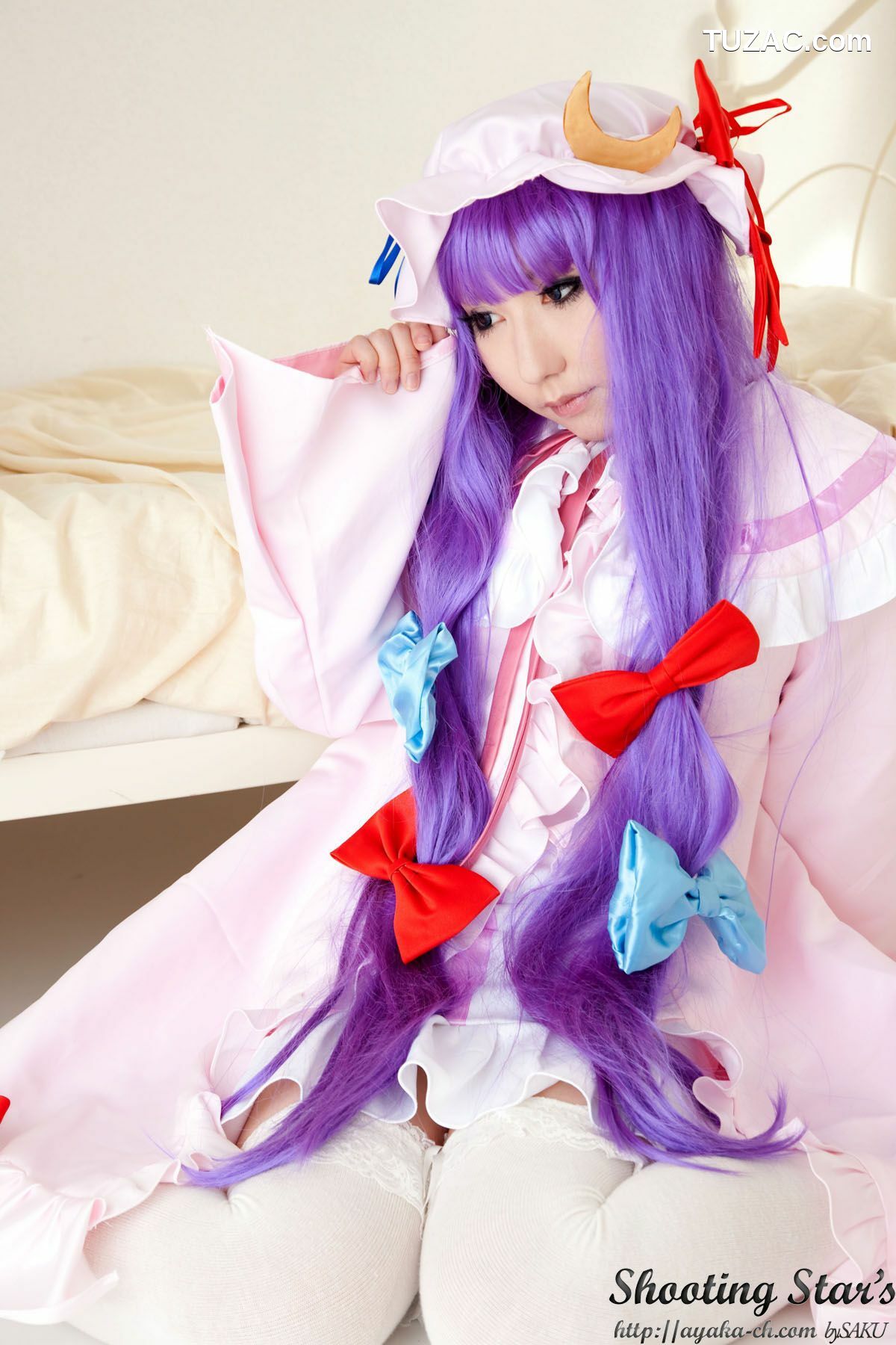 日本CosPlay_绫香サク (サク綾香 Saku Ayaka)《東方Project》Izayoi Sakuya + Patchouli Knowledge 写真集[120P]