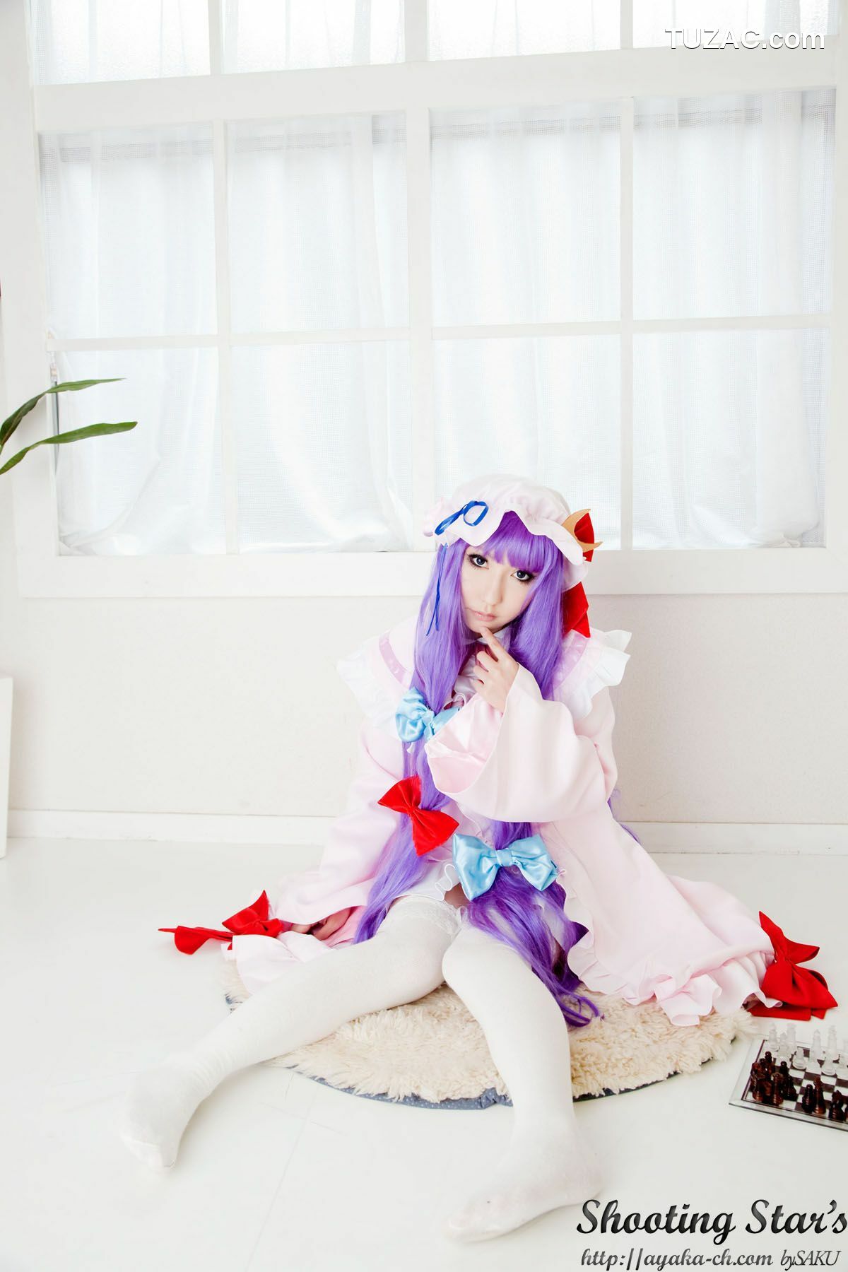 日本CosPlay_绫香サク (サク綾香 Saku Ayaka)《東方Project》Izayoi Sakuya + Patchouli Knowledge 写真集[120P]