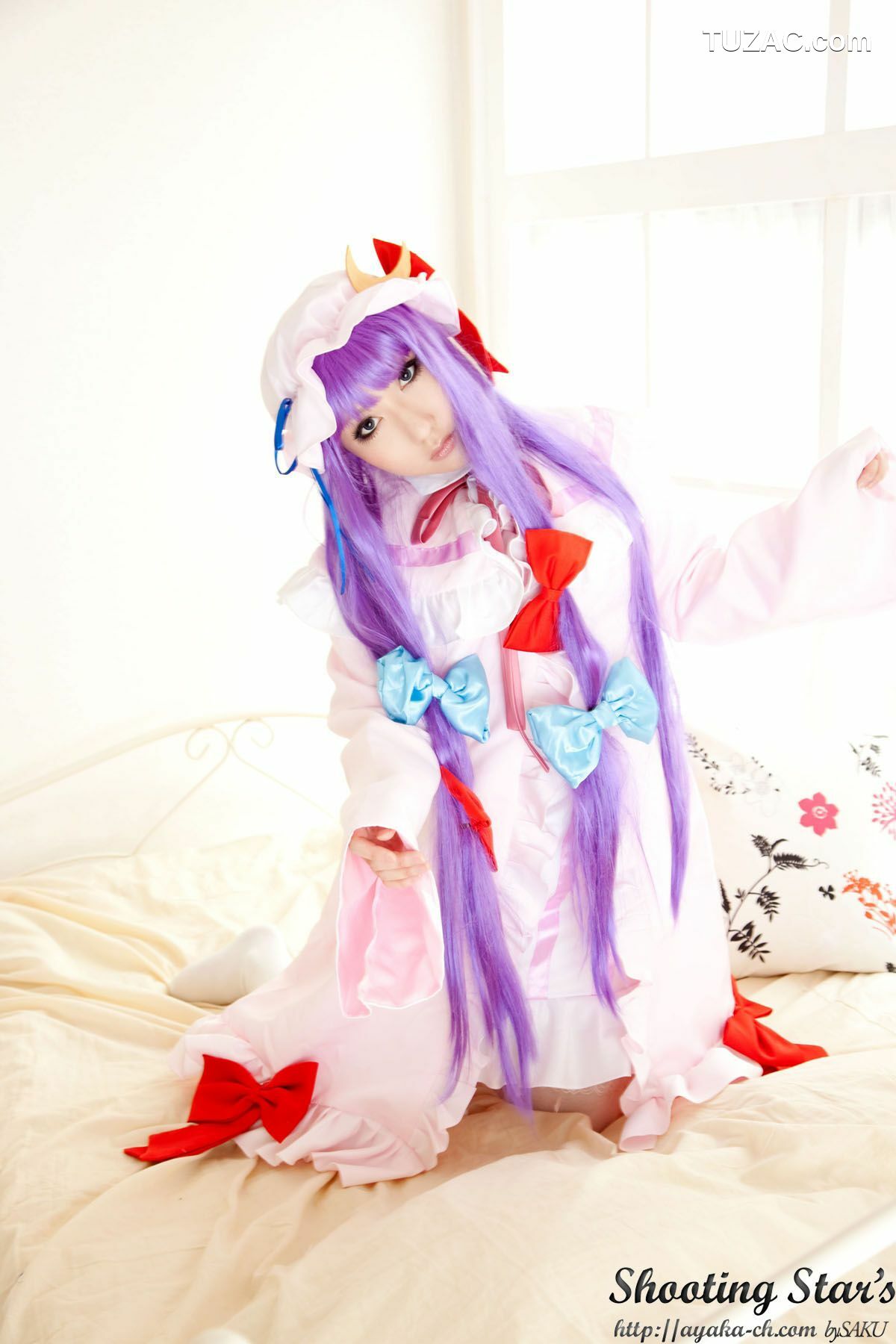 日本CosPlay_绫香サク (サク綾香 Saku Ayaka)《東方Project》Izayoi Sakuya + Patchouli Knowledge 写真集[120P]