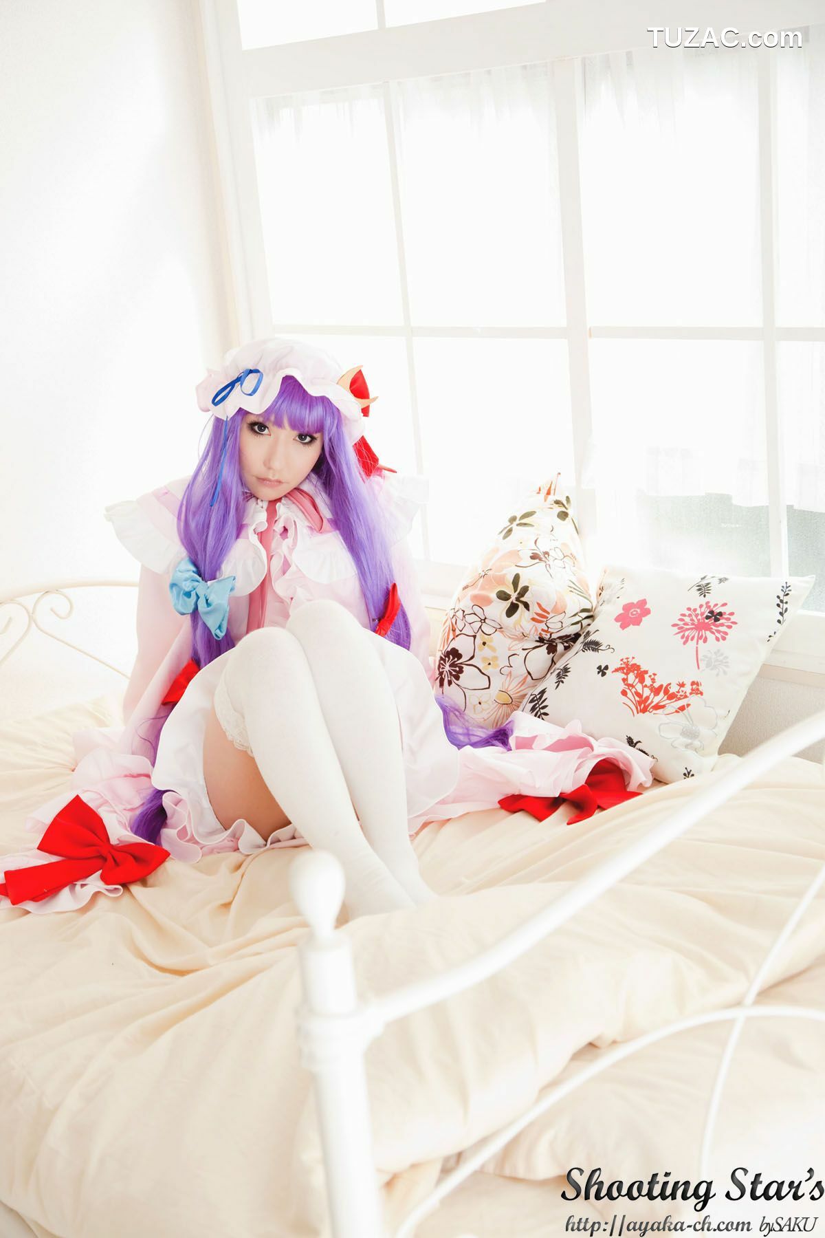 日本CosPlay_绫香サク (サク綾香 Saku Ayaka)《東方Project》Izayoi Sakuya + Patchouli Knowledge 写真集[120P]