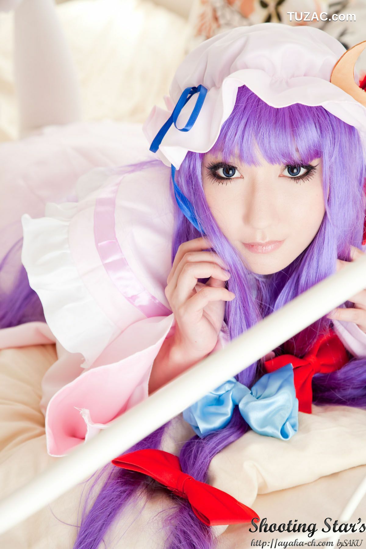 日本CosPlay_绫香サク (サク綾香 Saku Ayaka)《東方Project》Izayoi Sakuya + Patchouli Knowledge 写真集[120P]