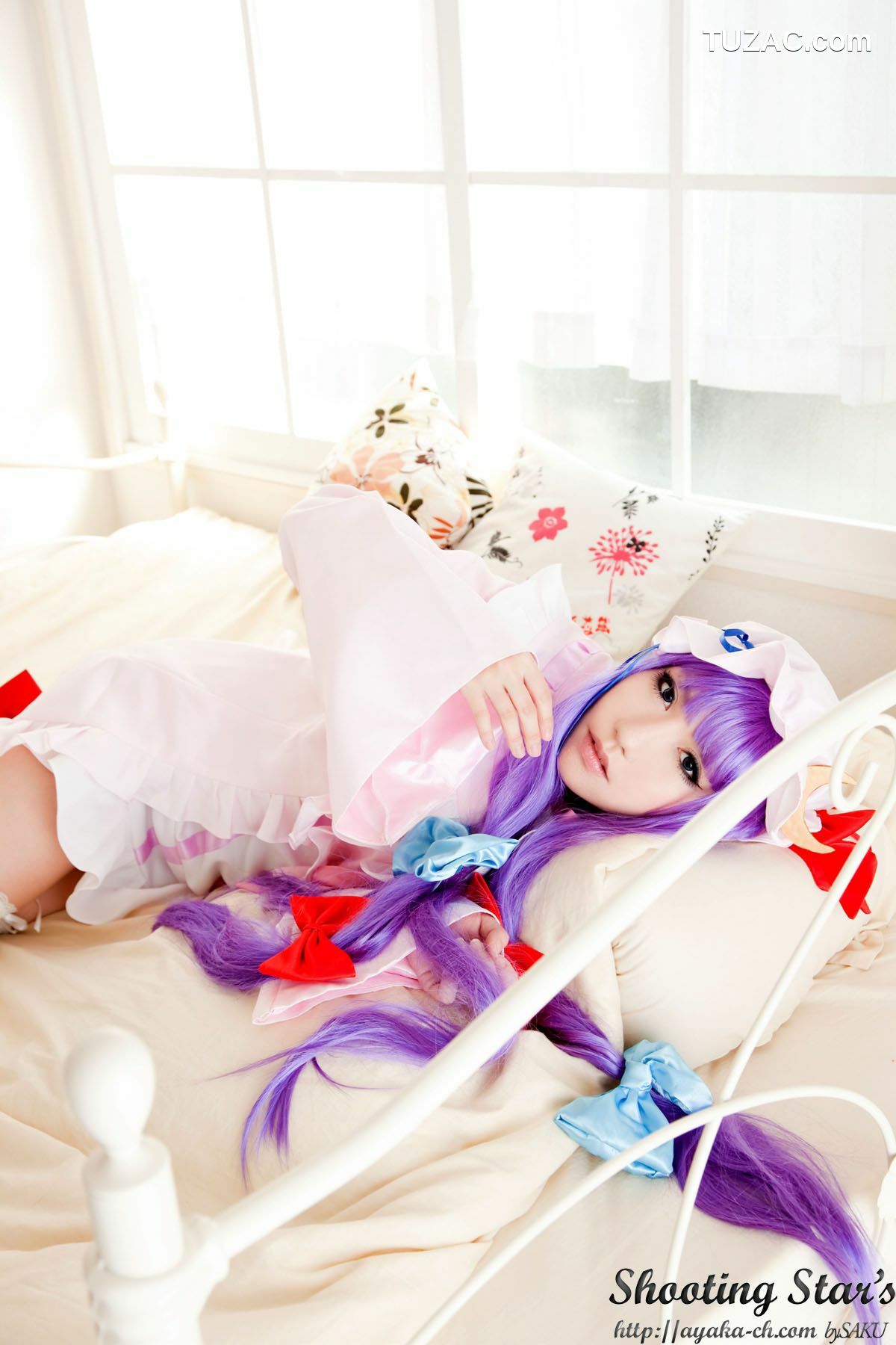 日本CosPlay_绫香サク (サク綾香 Saku Ayaka)《東方Project》Izayoi Sakuya + Patchouli Knowledge 写真集[120P]