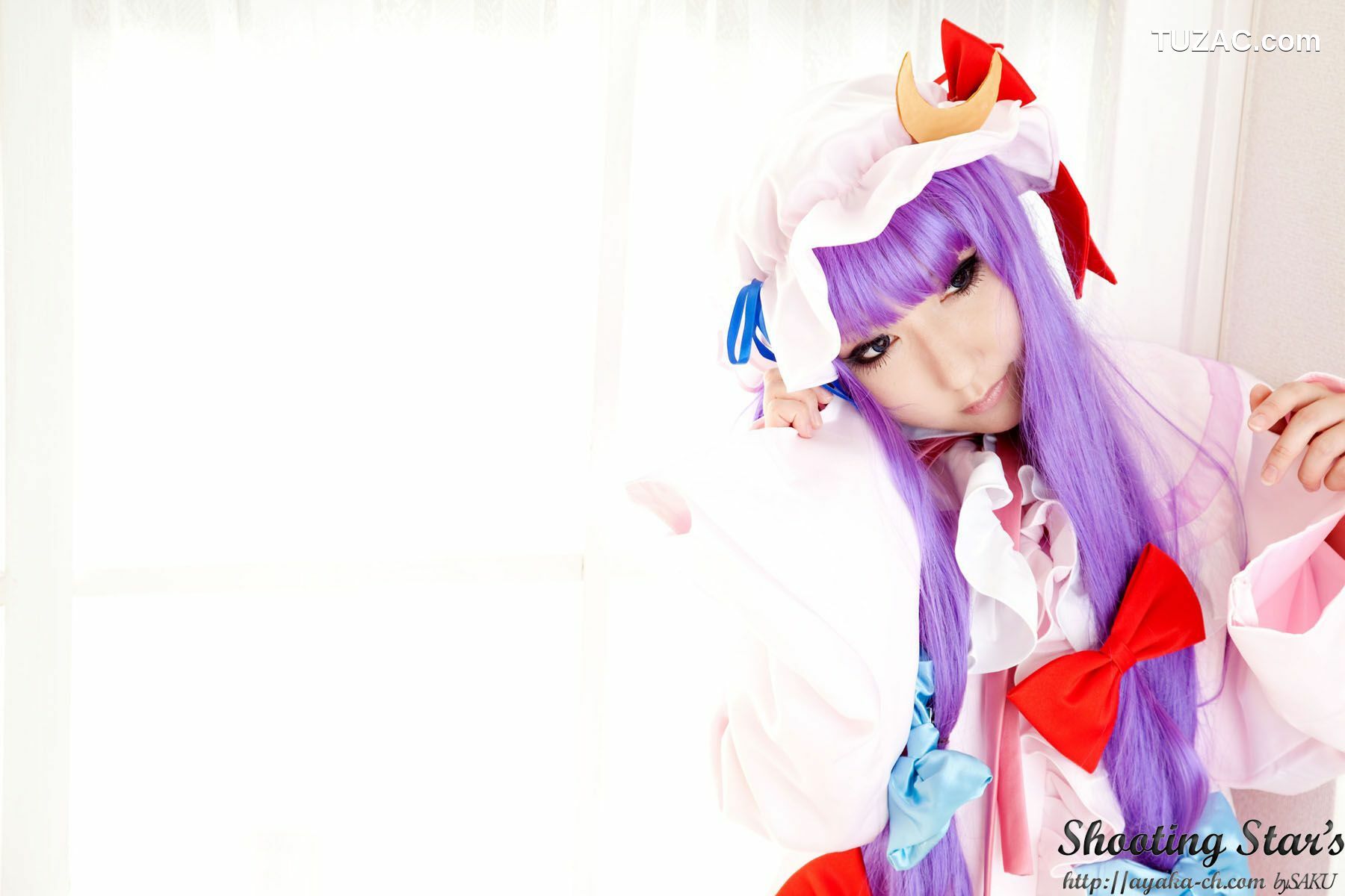 日本CosPlay_绫香サク (サク綾香 Saku Ayaka)《東方Project》Izayoi Sakuya + Patchouli Knowledge 写真集[120P]
