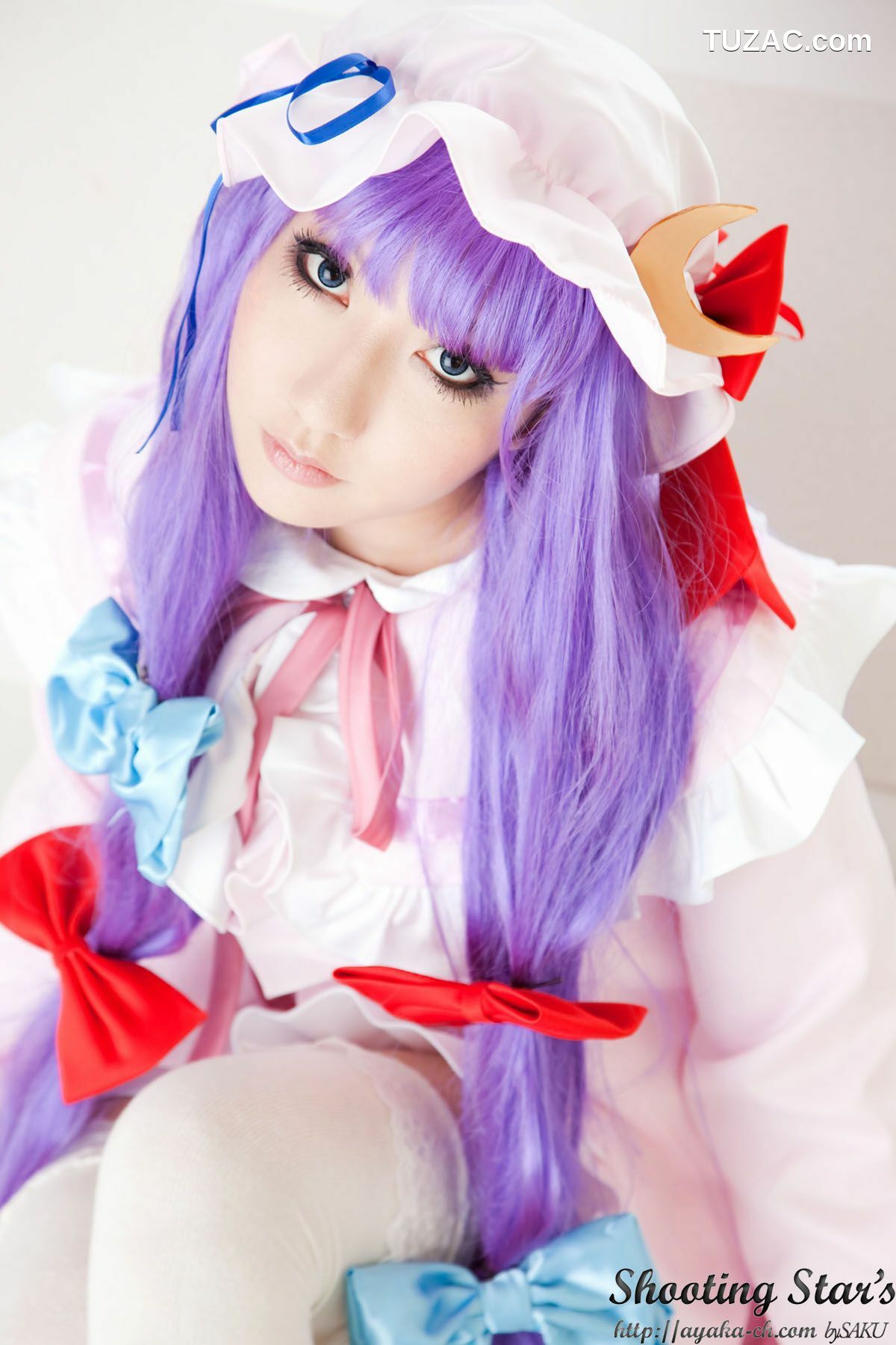 日本CosPlay_绫香サク (サク綾香 Saku Ayaka)《東方Project》Izayoi Sakuya + Patchouli Knowledge 写真集[120P]