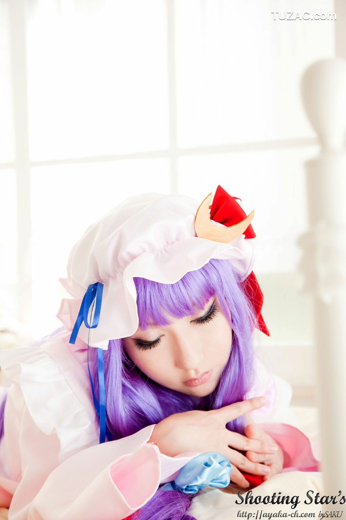 日本CosPlay_绫香サク (サク綾香 Saku Ayaka)《東方Project》Izayoi Sakuya + Patchouli Knowledge 写真集[120P]
