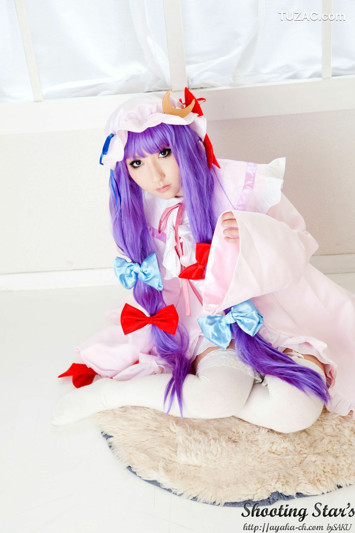 日本CosPlay_绫香サク (サク綾香 Saku Ayaka)《東方Project》Izayoi Sakuya + Patchouli Knowledge 写真集[120P]
