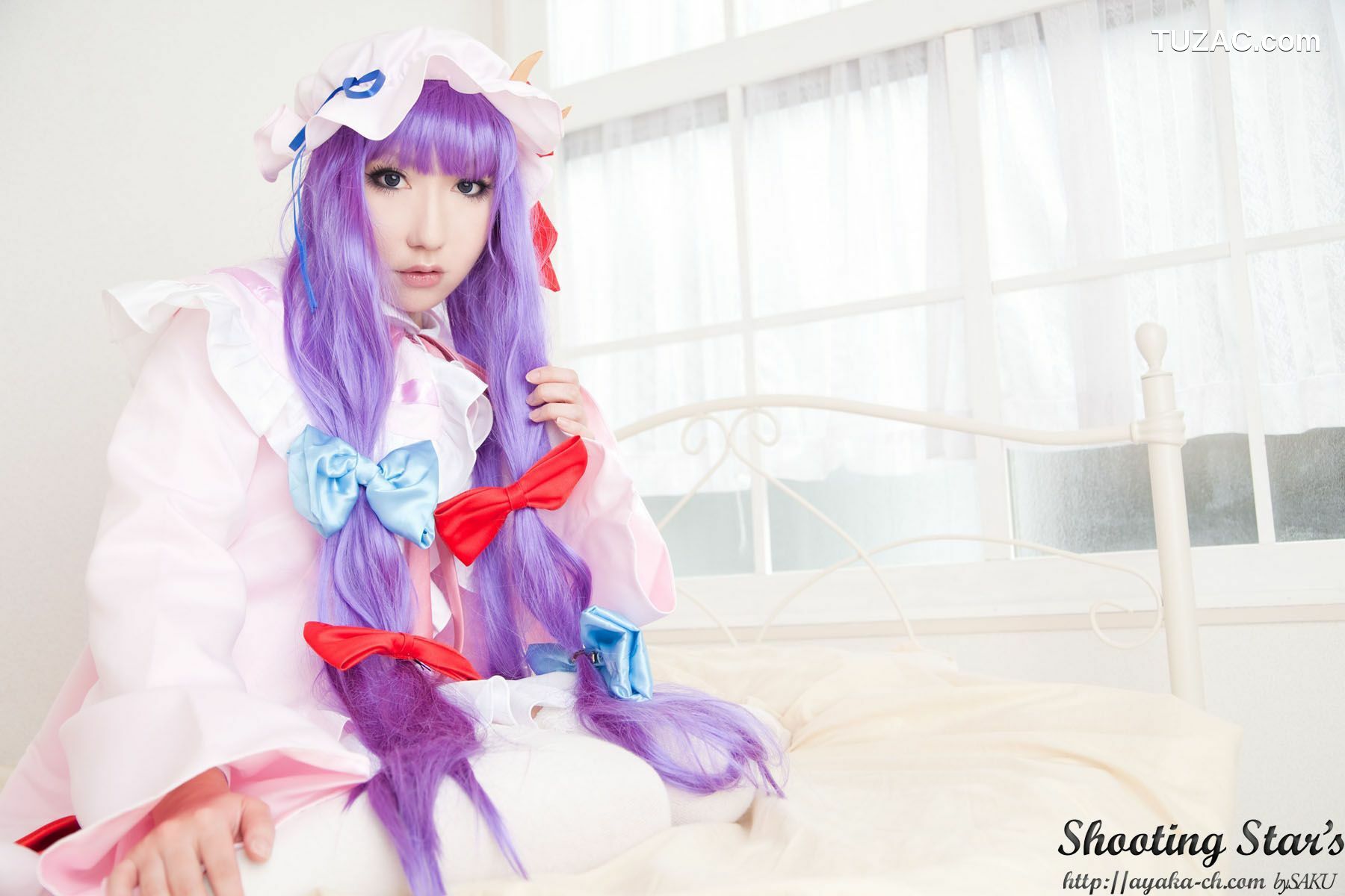 日本CosPlay_绫香サク (サク綾香 Saku Ayaka)《東方Project》Izayoi Sakuya + Patchouli Knowledge 写真集[120P]