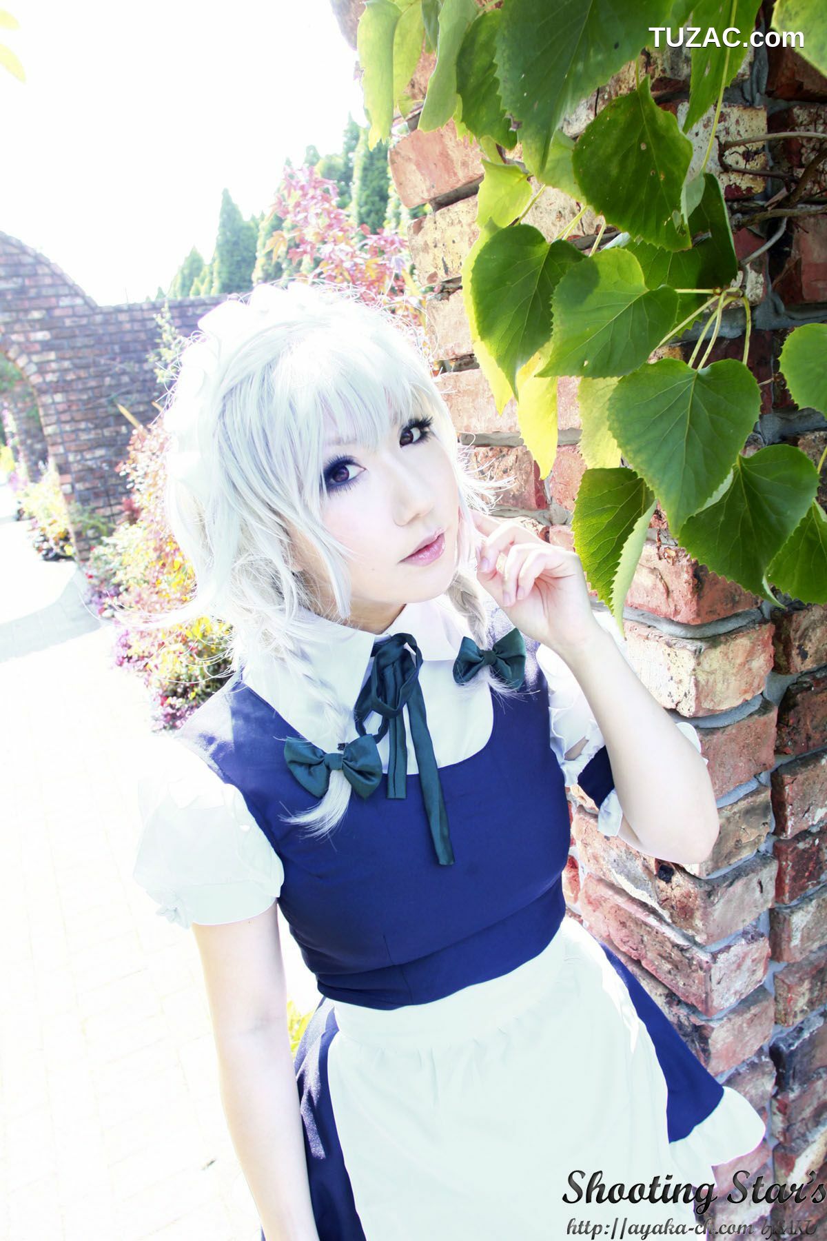 日本CosPlay_绫香サク (サク綾香 Saku Ayaka)《東方Project》Izayoi Sakuya + Patchouli Knowledge 写真集[120P]