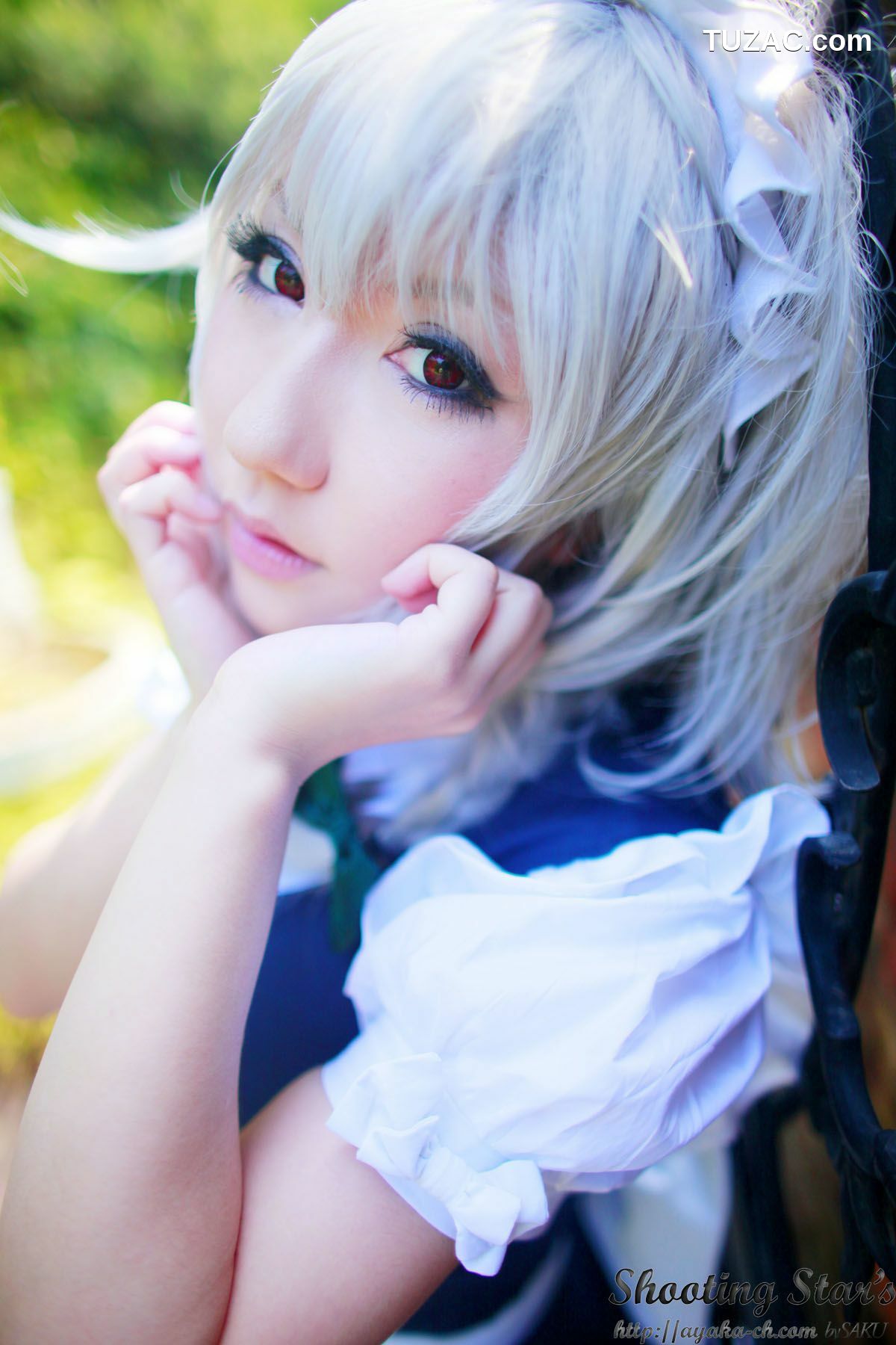 日本CosPlay_绫香サク (サク綾香 Saku Ayaka)《東方Project》Izayoi Sakuya + Patchouli Knowledge 写真集[120P]