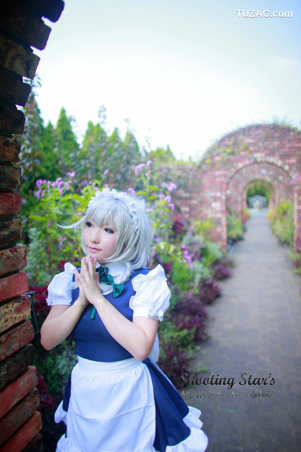 日本CosPlay_绫香サク (サク綾香 Saku Ayaka)《東方Project》Izayoi Sakuya + Patchouli Knowledge 写真集[120P]