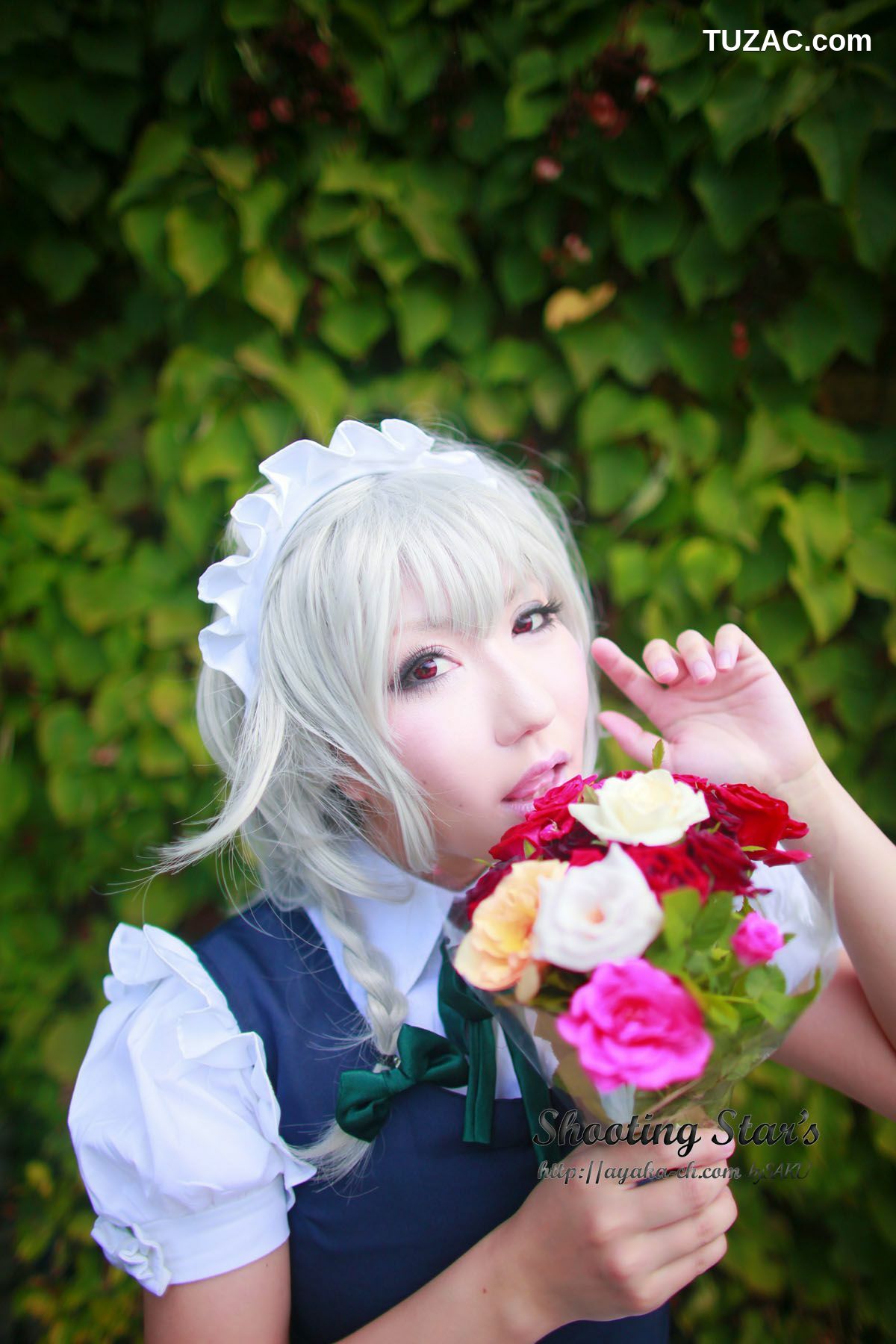 日本CosPlay_绫香サク (サク綾香 Saku Ayaka)《東方Project》Izayoi Sakuya + Patchouli Knowledge 写真集[120P]