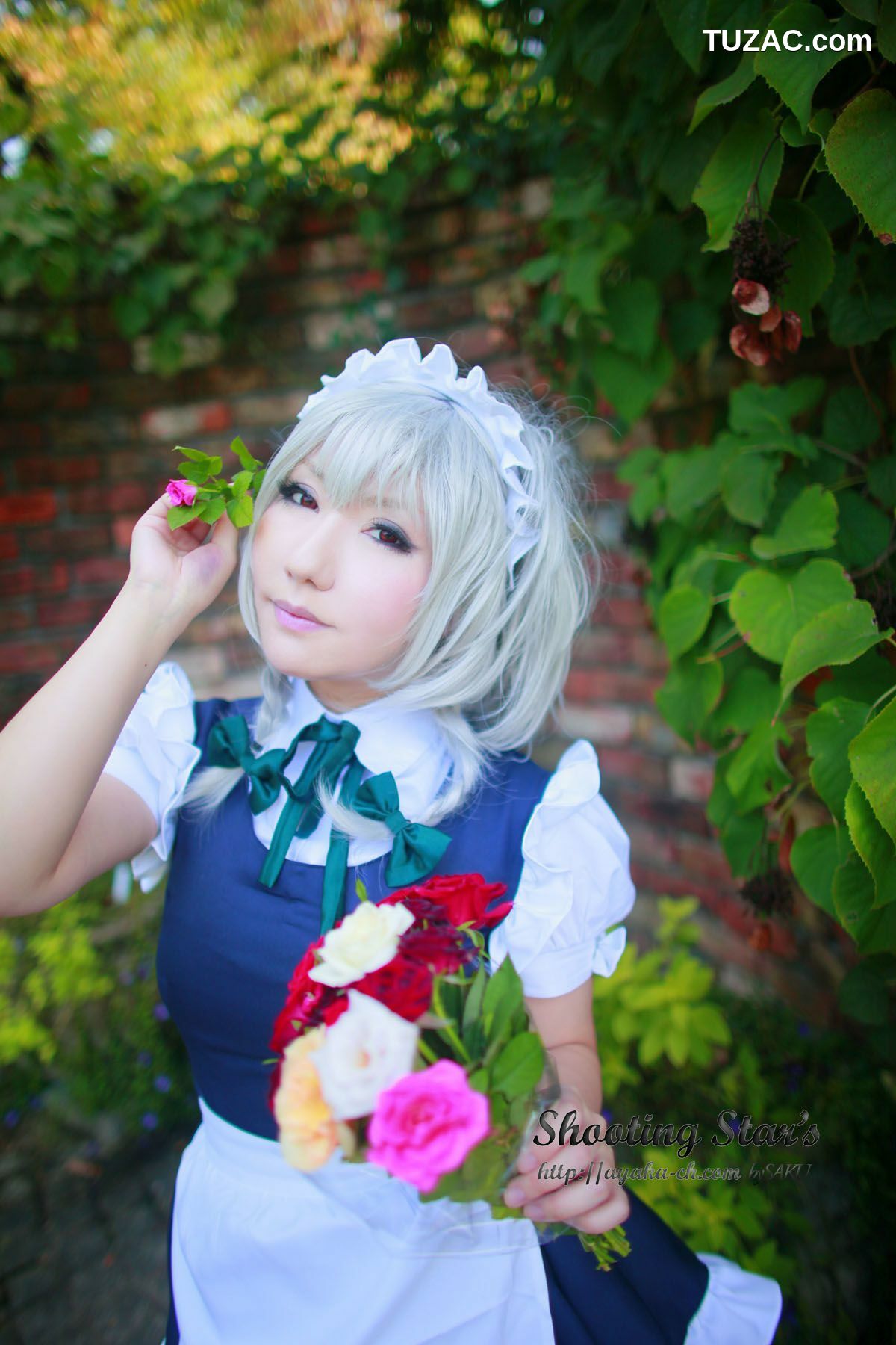 日本CosPlay_绫香サク (サク綾香 Saku Ayaka)《東方Project》Izayoi Sakuya + Patchouli Knowledge 写真集[120P]