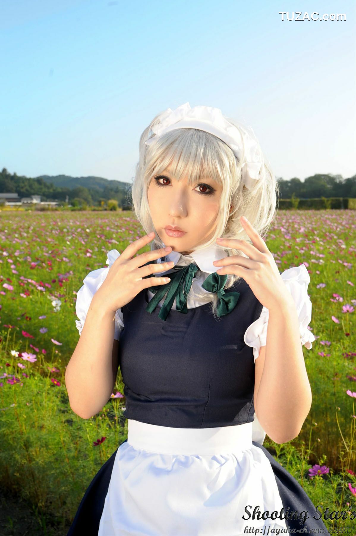 日本CosPlay_绫香サク (サク綾香 Saku Ayaka)《東方Project》Izayoi Sakuya + Patchouli Knowledge 写真集[120P]