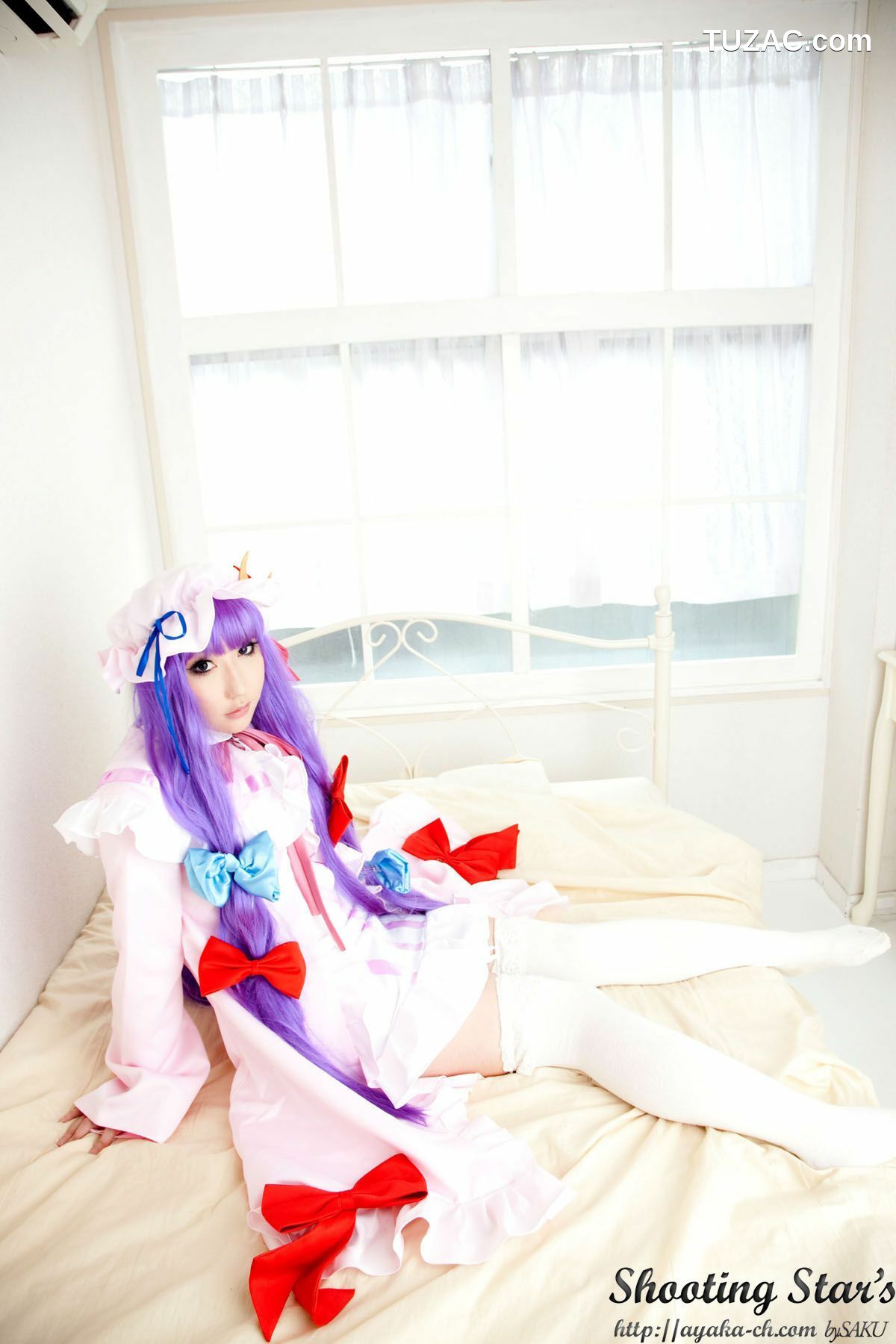 日本CosPlay_绫香サク (サク綾香 Saku Ayaka)《東方Project》Izayoi Sakuya + Patchouli Knowledge 写真集[120P]