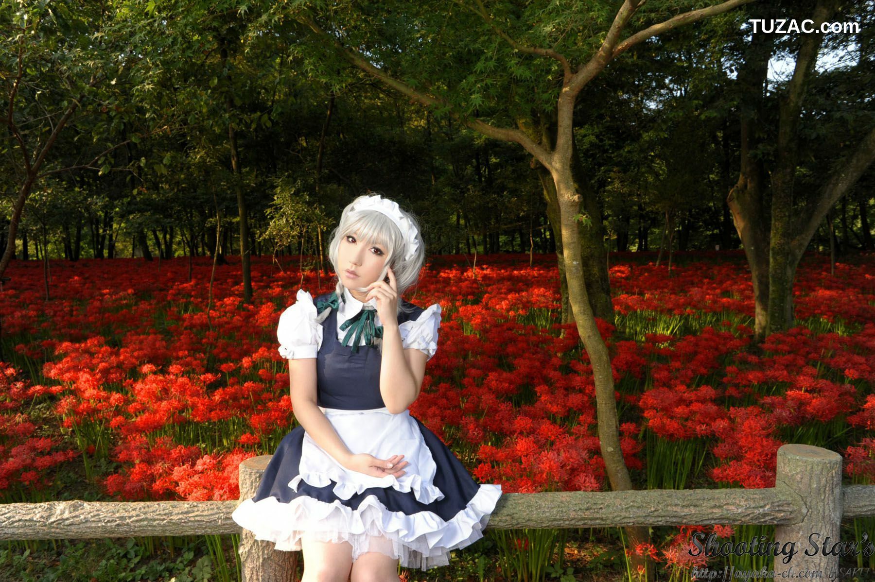 日本CosPlay_绫香サク (サク綾香 Saku Ayaka)《東方Project》Izayoi Sakuya + Patchouli Knowledge 写真集[120P]