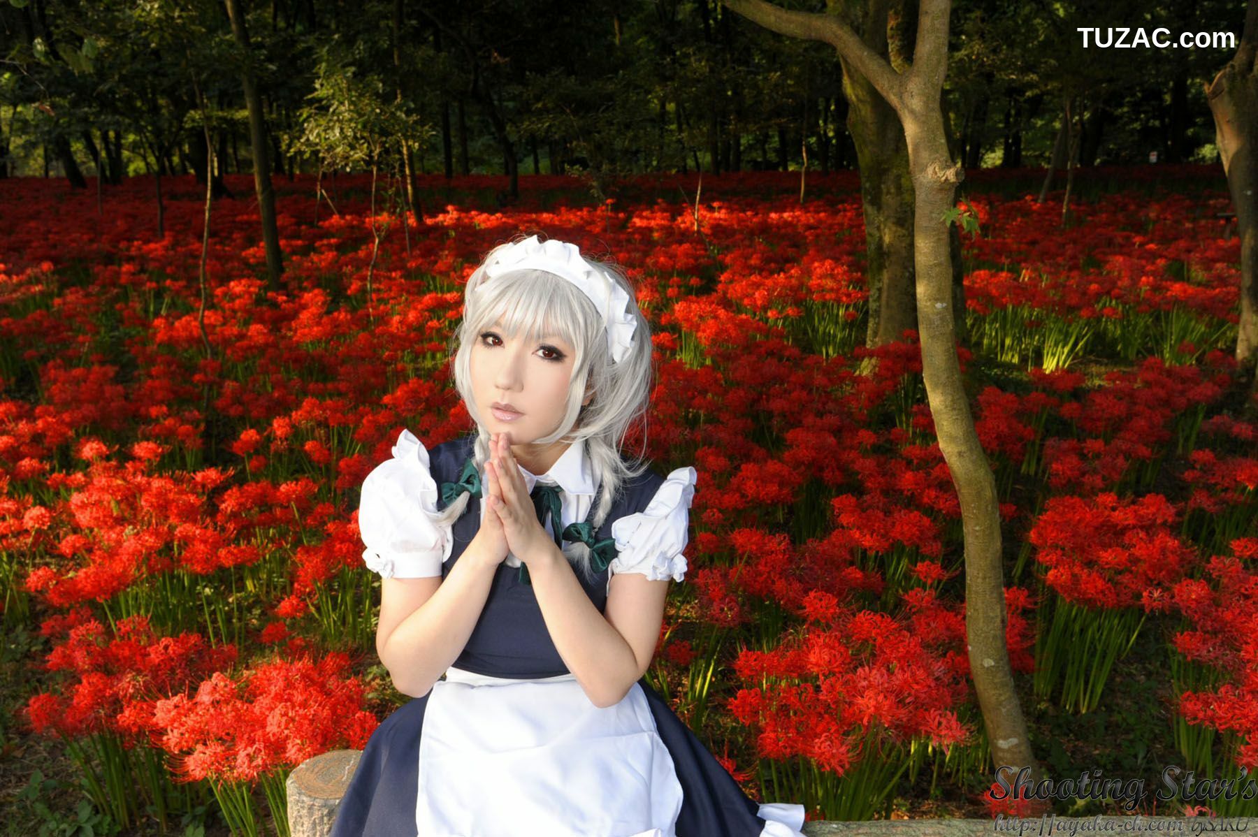 日本CosPlay_绫香サク (サク綾香 Saku Ayaka)《東方Project》Izayoi Sakuya + Patchouli Knowledge 写真集[120P]