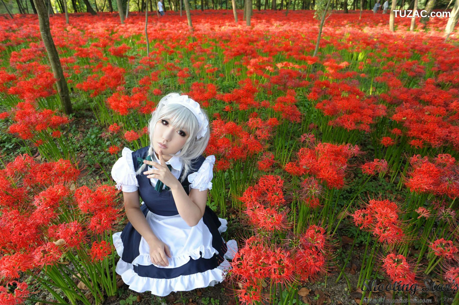 日本CosPlay_绫香サク (サク綾香 Saku Ayaka)《東方Project》Izayoi Sakuya + Patchouli Knowledge 写真集[120P]