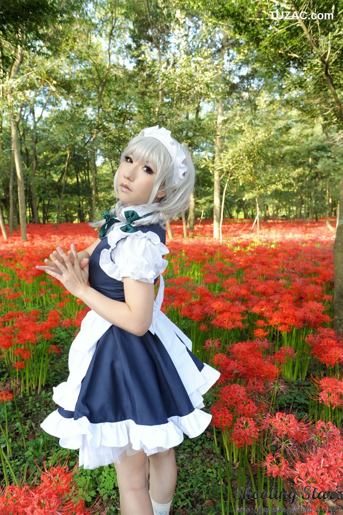 日本CosPlay_绫香サク (サク綾香 Saku Ayaka)《東方Project》Izayoi Sakuya + Patchouli Knowledge 写真集[120P]
