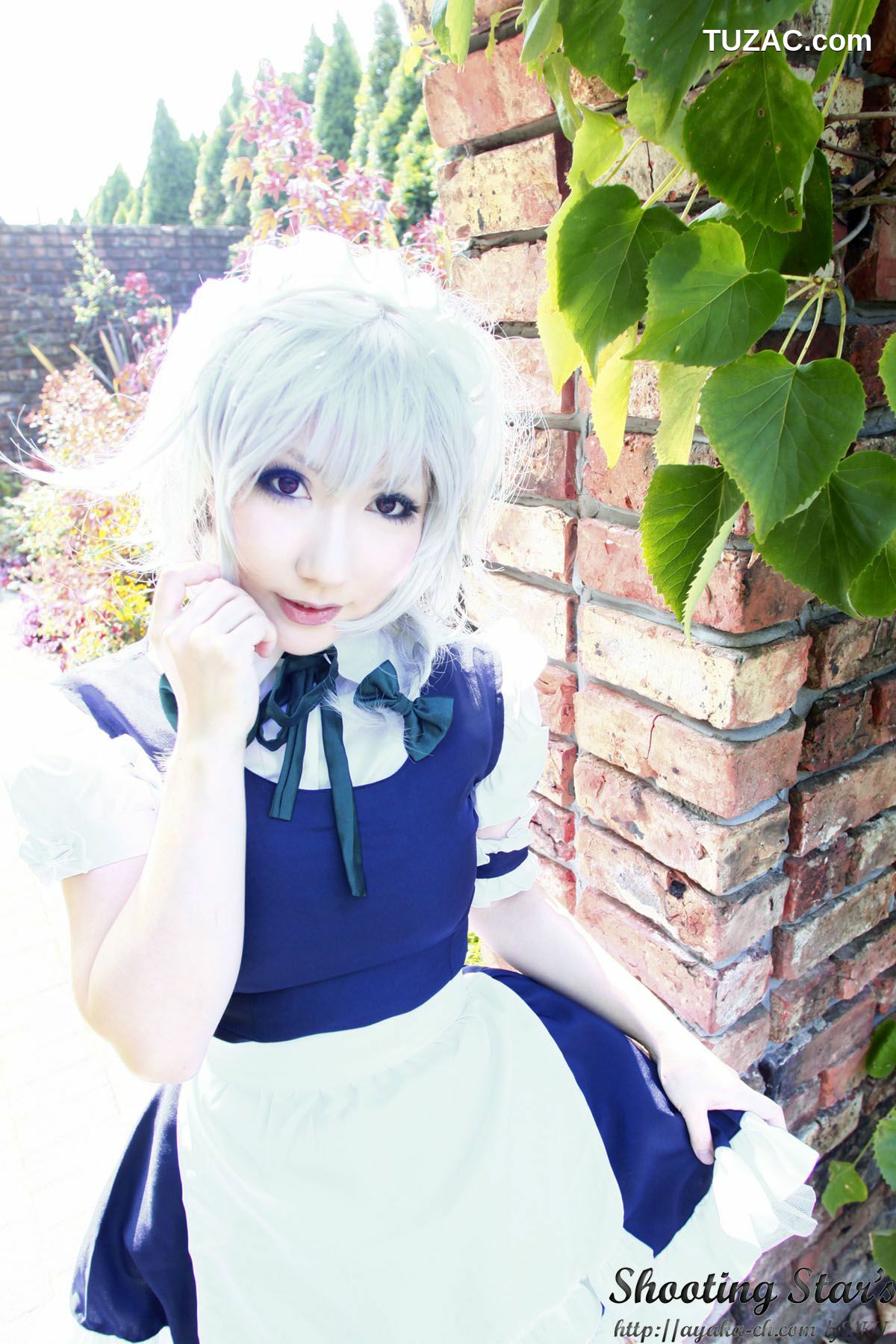 日本CosPlay_绫香サク (サク綾香 Saku Ayaka)《東方Project》Izayoi Sakuya + Patchouli Knowledge 写真集[120P]