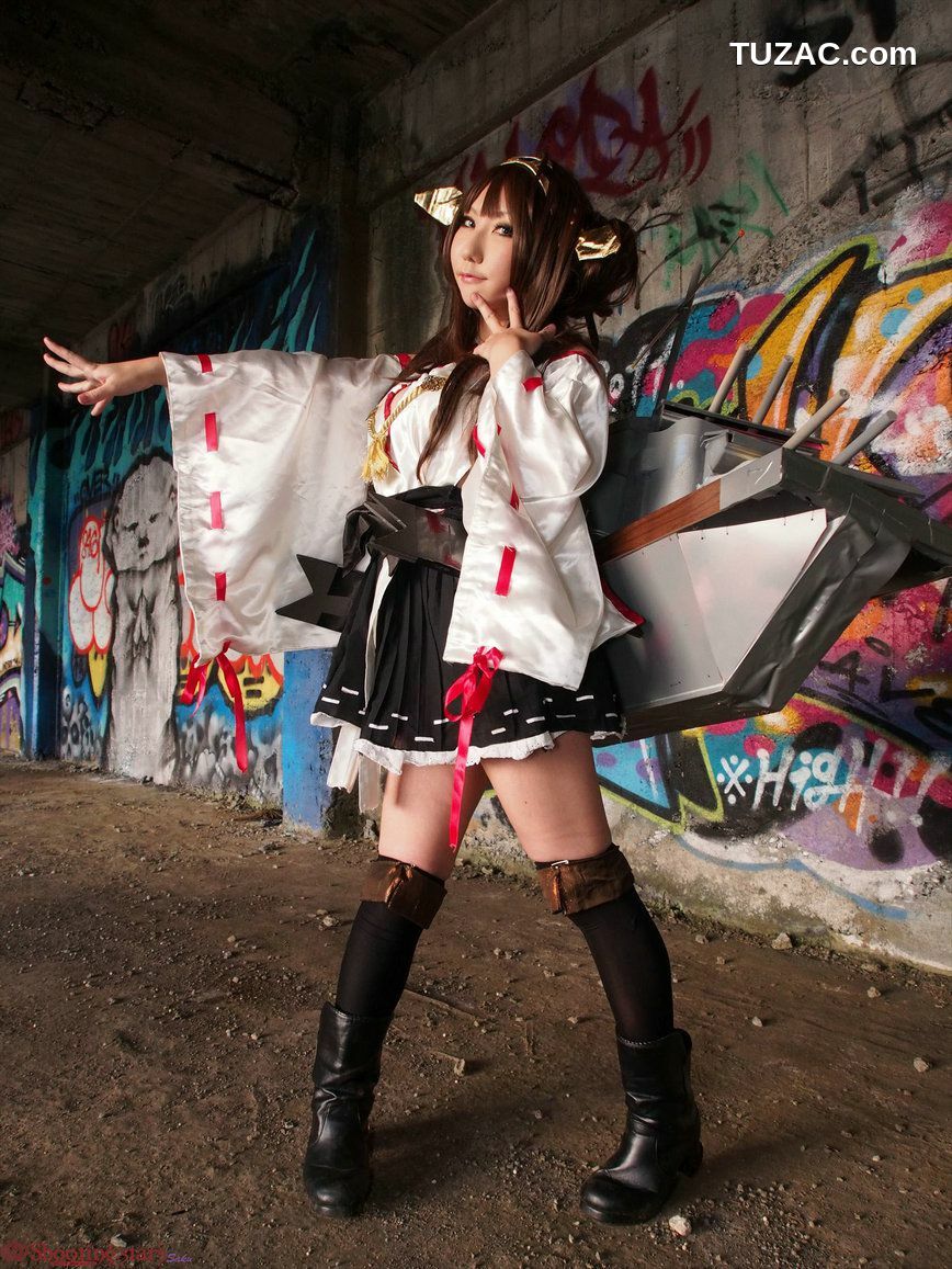 日本CosPlay_绫香サク (サク綾香 Saku Ayaka)《艦隊これくしょん》Kongou(金剛) 第三部 写真集