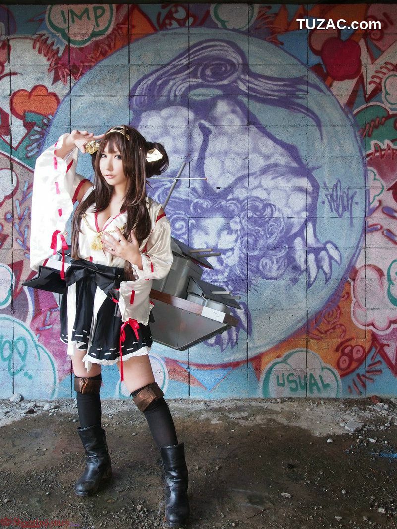 日本CosPlay_绫香サク (サク綾香 Saku Ayaka)《艦隊これくしょん》Kongou(金剛) 第三部 写真集