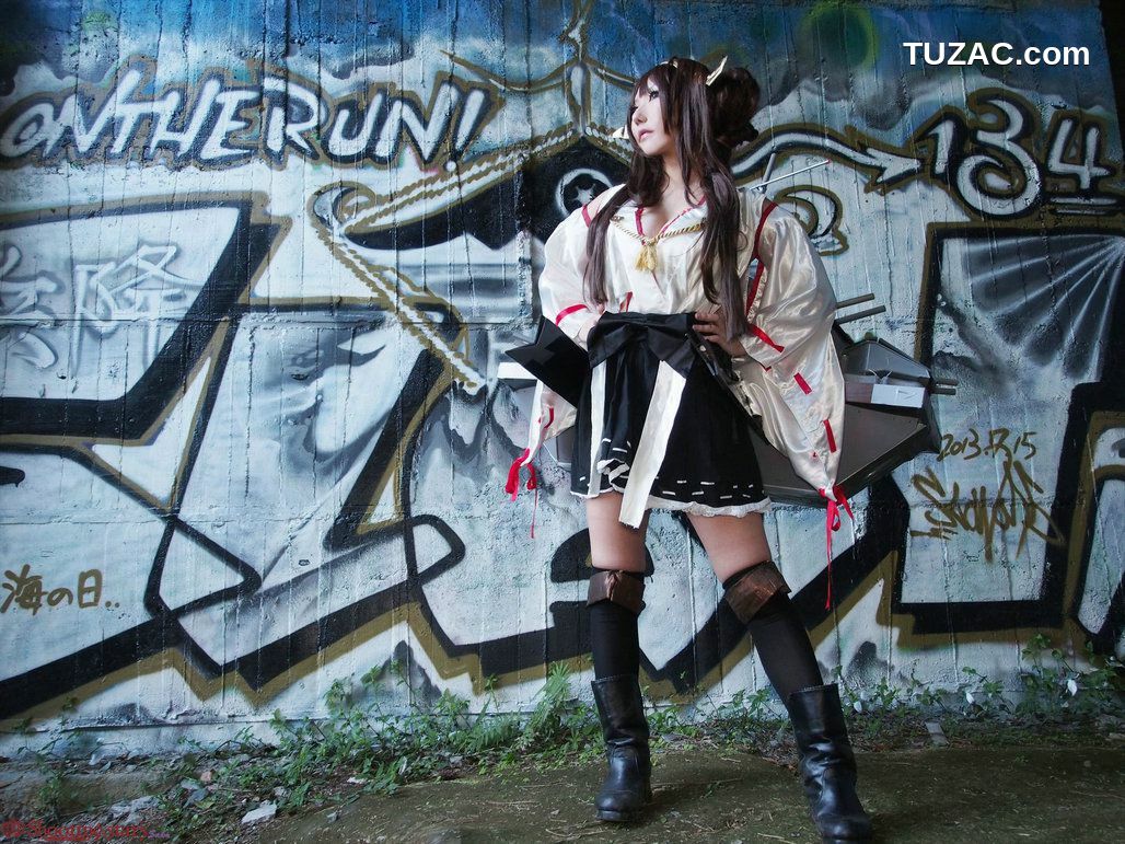 日本CosPlay_绫香サク (サク綾香 Saku Ayaka)《艦隊これくしょん》Kongou(金剛) 第三部 写真集