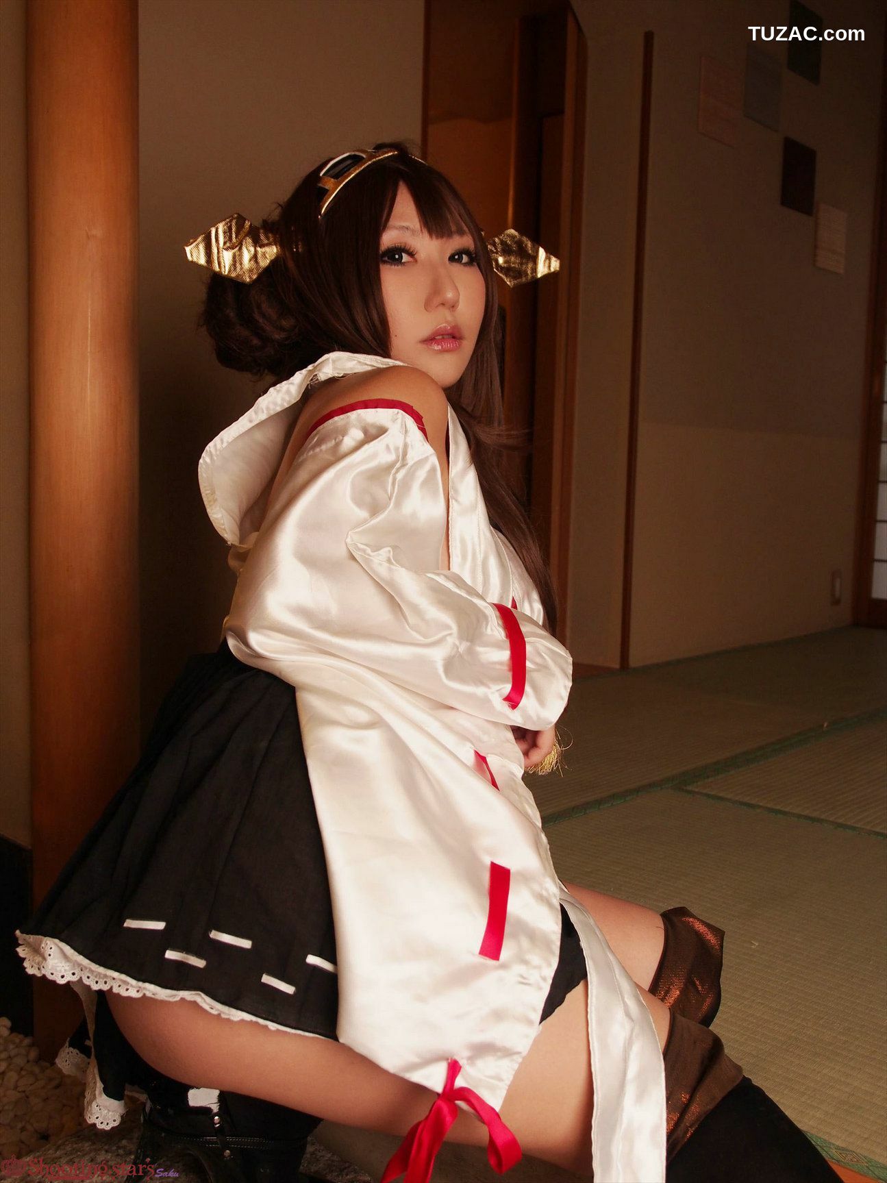 日本CosPlay_绫香サク (サク綾香 Saku Ayaka)《艦隊これくしょん》Kongou(金剛) 第三部 写真集