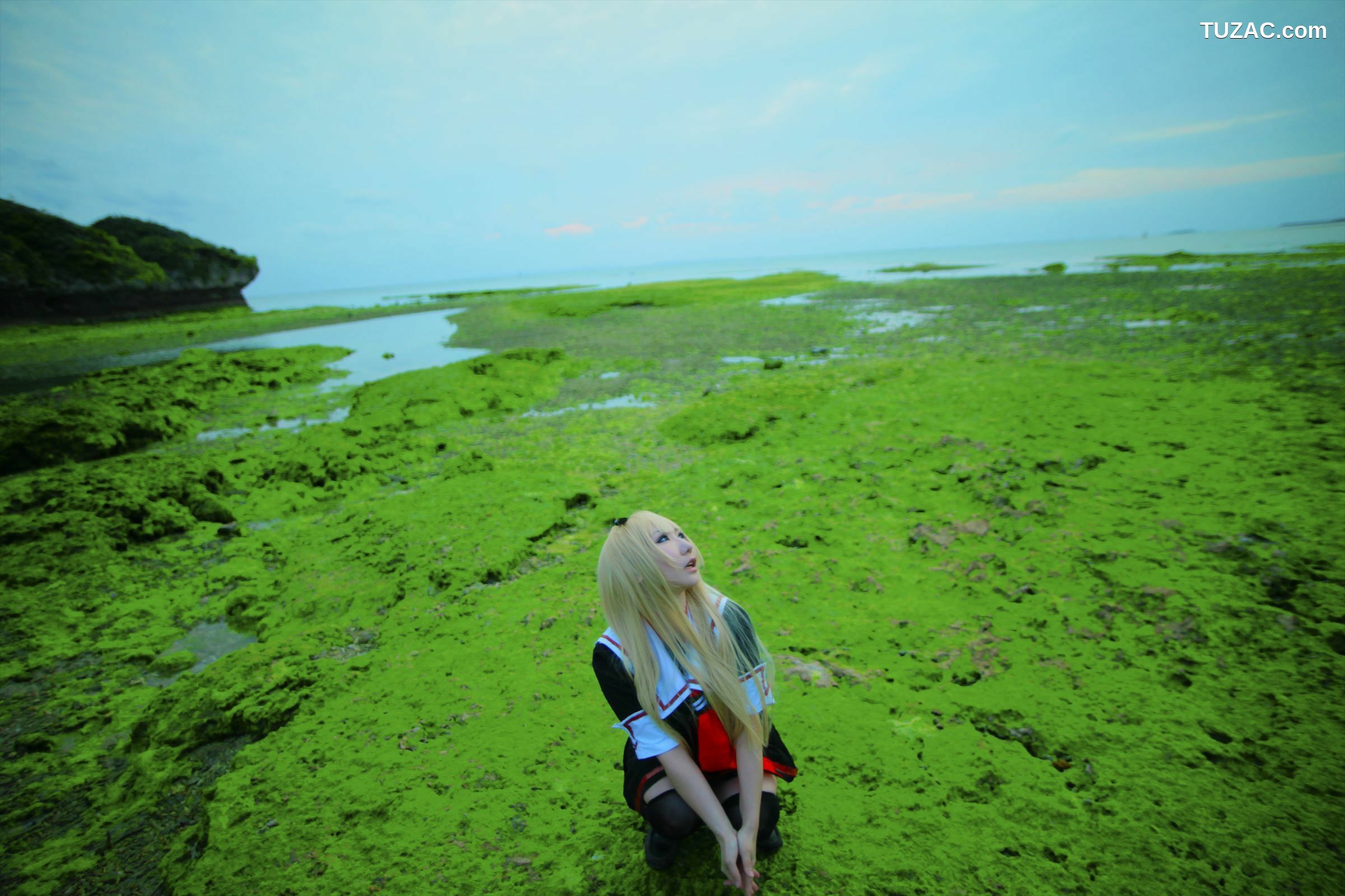 日本CosPlay_绫香サク (サク綾香 Saku Ayaka)《艦隊これくしょん》島風+天津風+伊19 写真集[106P]