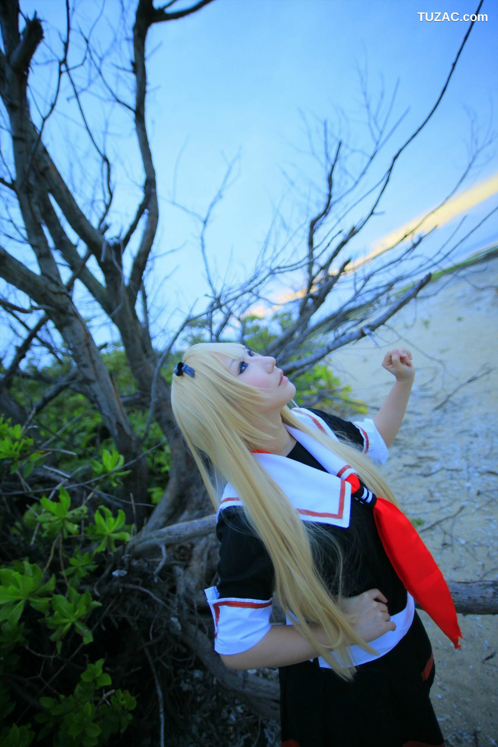 日本CosPlay_绫香サク (サク綾香 Saku Ayaka)《艦隊これくしょん》島風+天津風+伊19 写真集[106P]