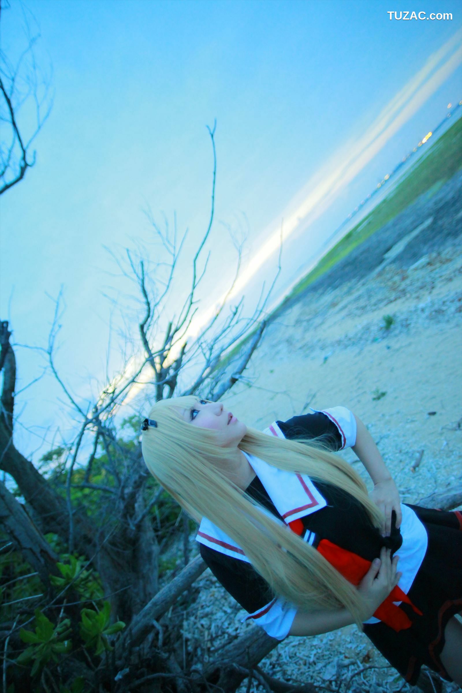 日本CosPlay_绫香サク (サク綾香 Saku Ayaka)《艦隊これくしょん》島風+天津風+伊19 写真集[106P]