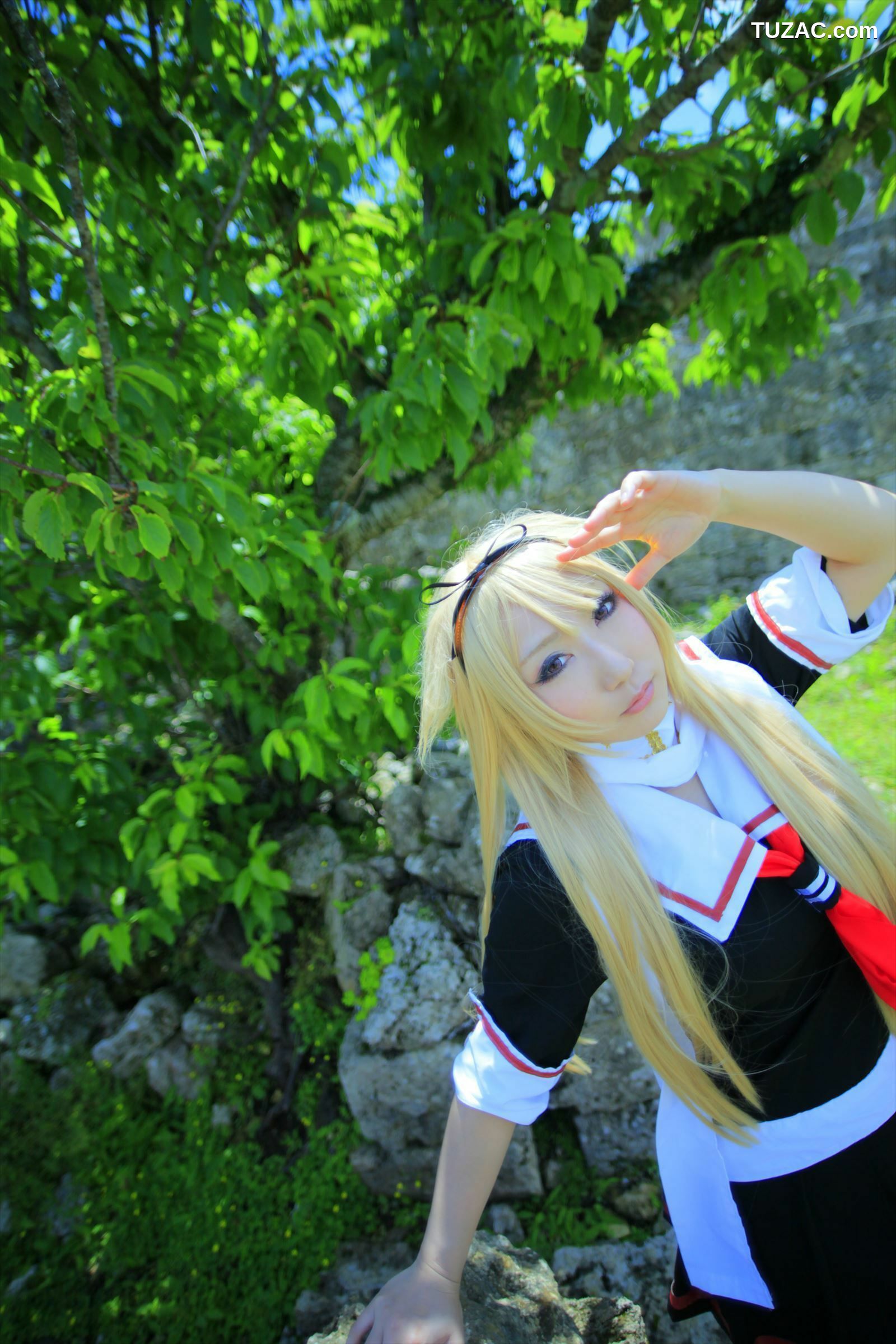 日本CosPlay_绫香サク (サク綾香 Saku Ayaka)《艦隊これくしょん》島風+天津風+伊19 写真集[106P]