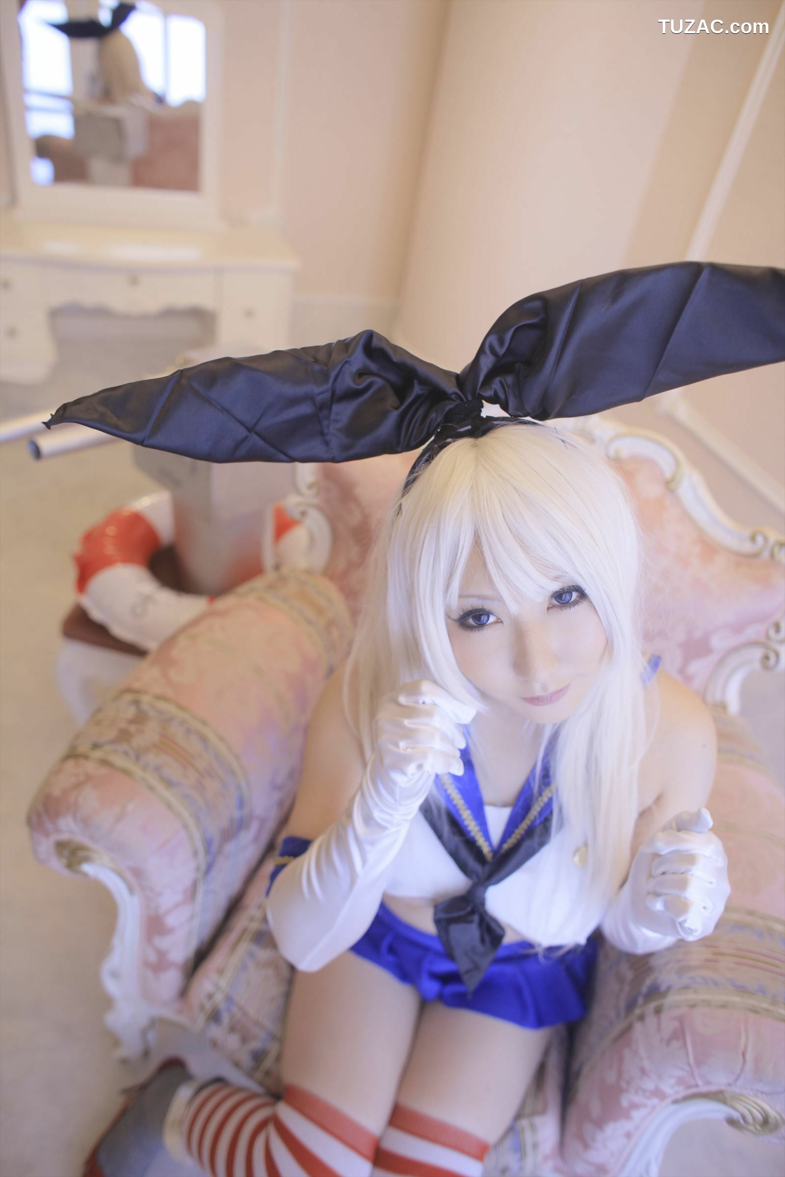 日本CosPlay_绫香サク (サク綾香 Saku Ayaka)《艦隊これくしょん》島風+天津風+伊19 写真集[106P]