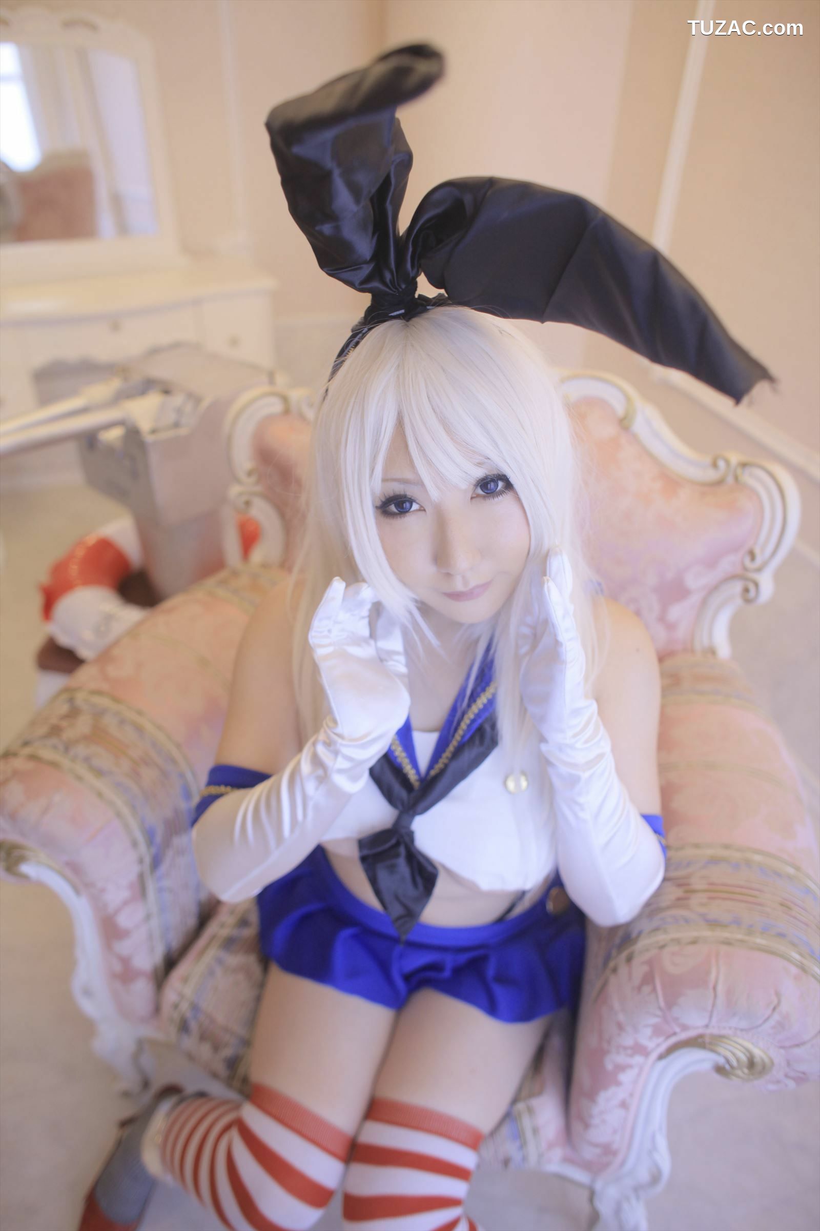 日本CosPlay_绫香サク (サク綾香 Saku Ayaka)《艦隊これくしょん》島風+天津風+伊19 写真集[106P]