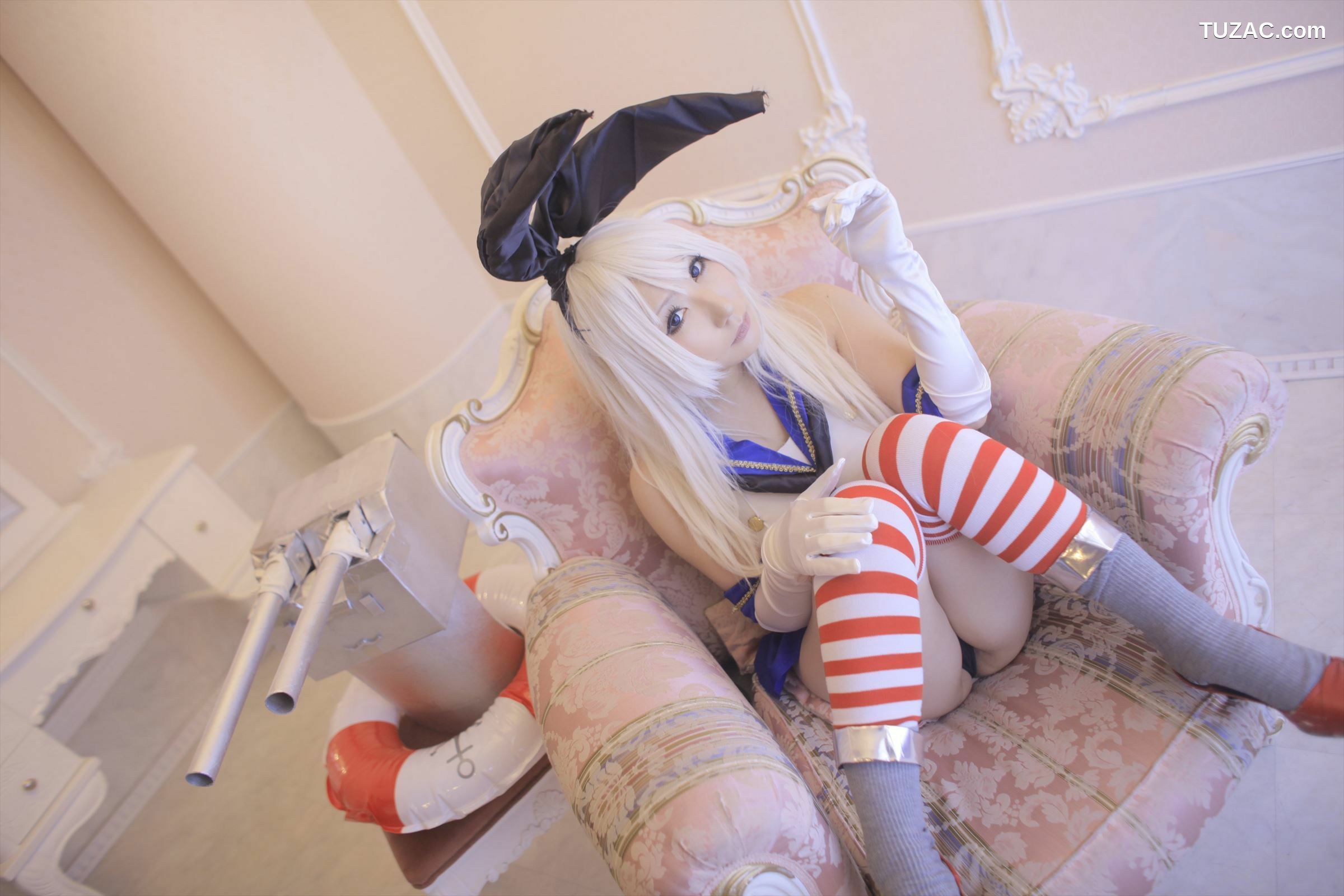 日本CosPlay_绫香サク (サク綾香 Saku Ayaka)《艦隊これくしょん》島風+天津風+伊19 写真集[106P]