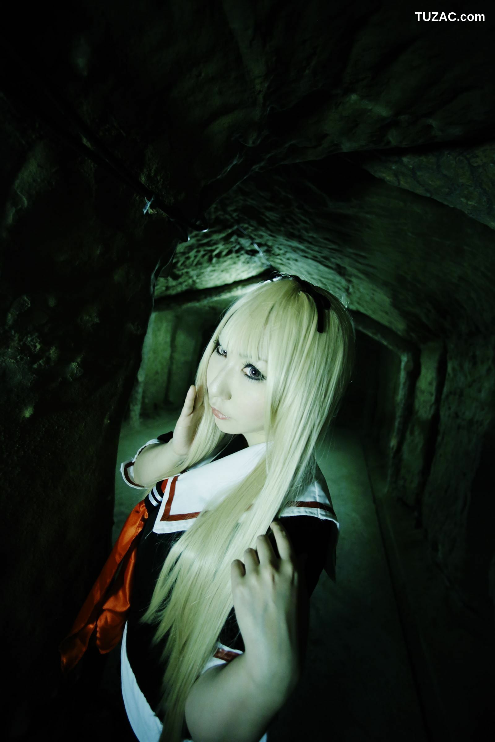 日本CosPlay_绫香サク (サク綾香 Saku Ayaka)《艦隊これくしょん》島風+天津風+伊19 写真集[106P]