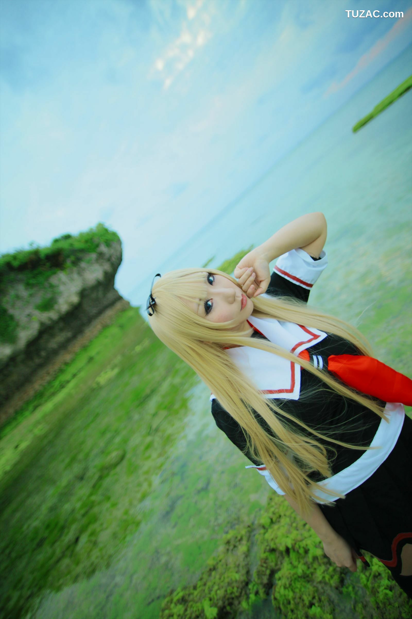 日本CosPlay_绫香サク (サク綾香 Saku Ayaka)《艦隊これくしょん》島風+天津風+伊19 写真集[106P]