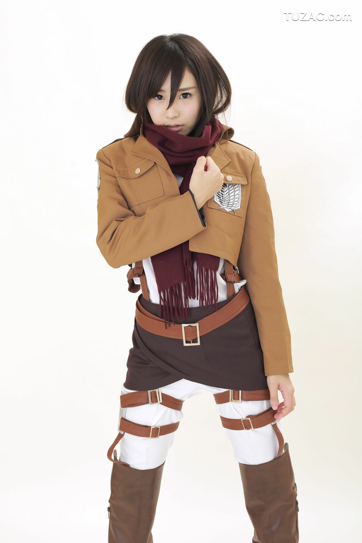 日本CosPlay_逢坂愛 《化物語》忍野忍 &amp; 《進撃の巨人》Mikasa Ackerman 写真集[100P]
