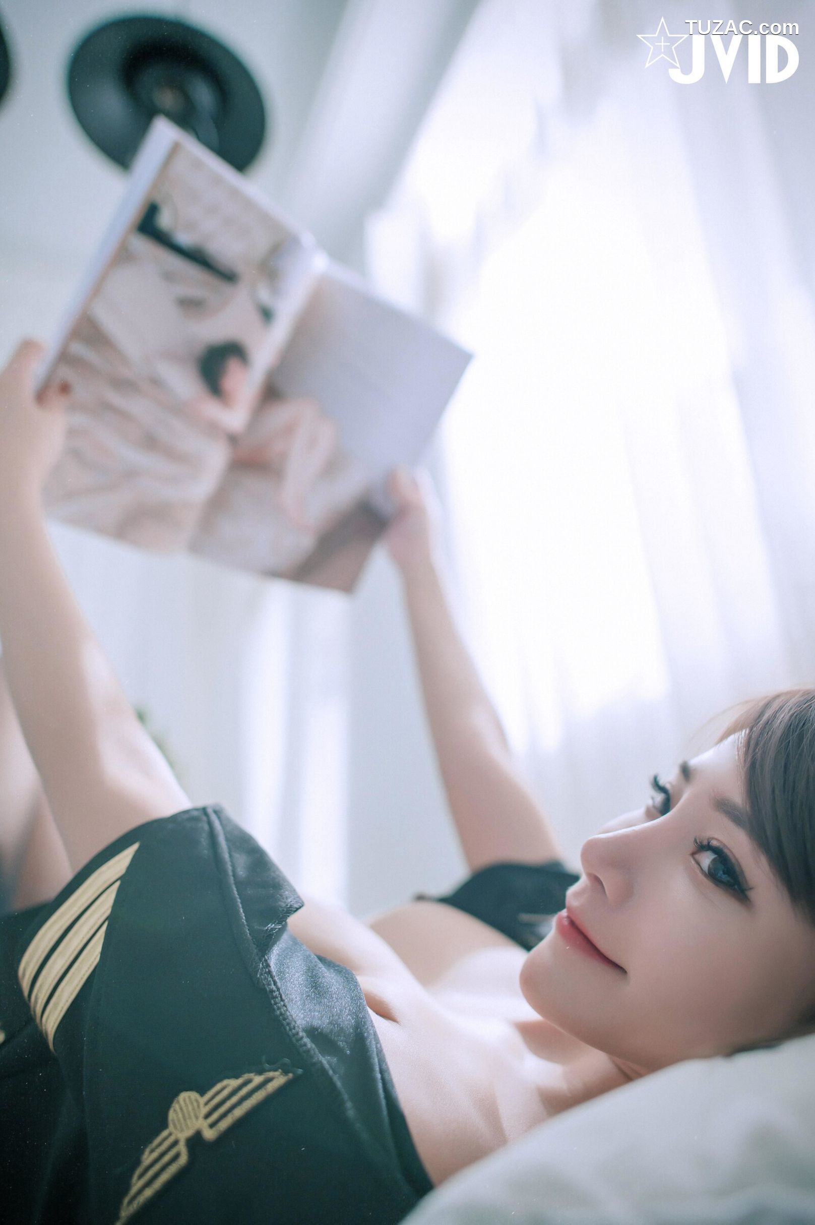 JVID-乐乐-爆乳空姐无内裤露出