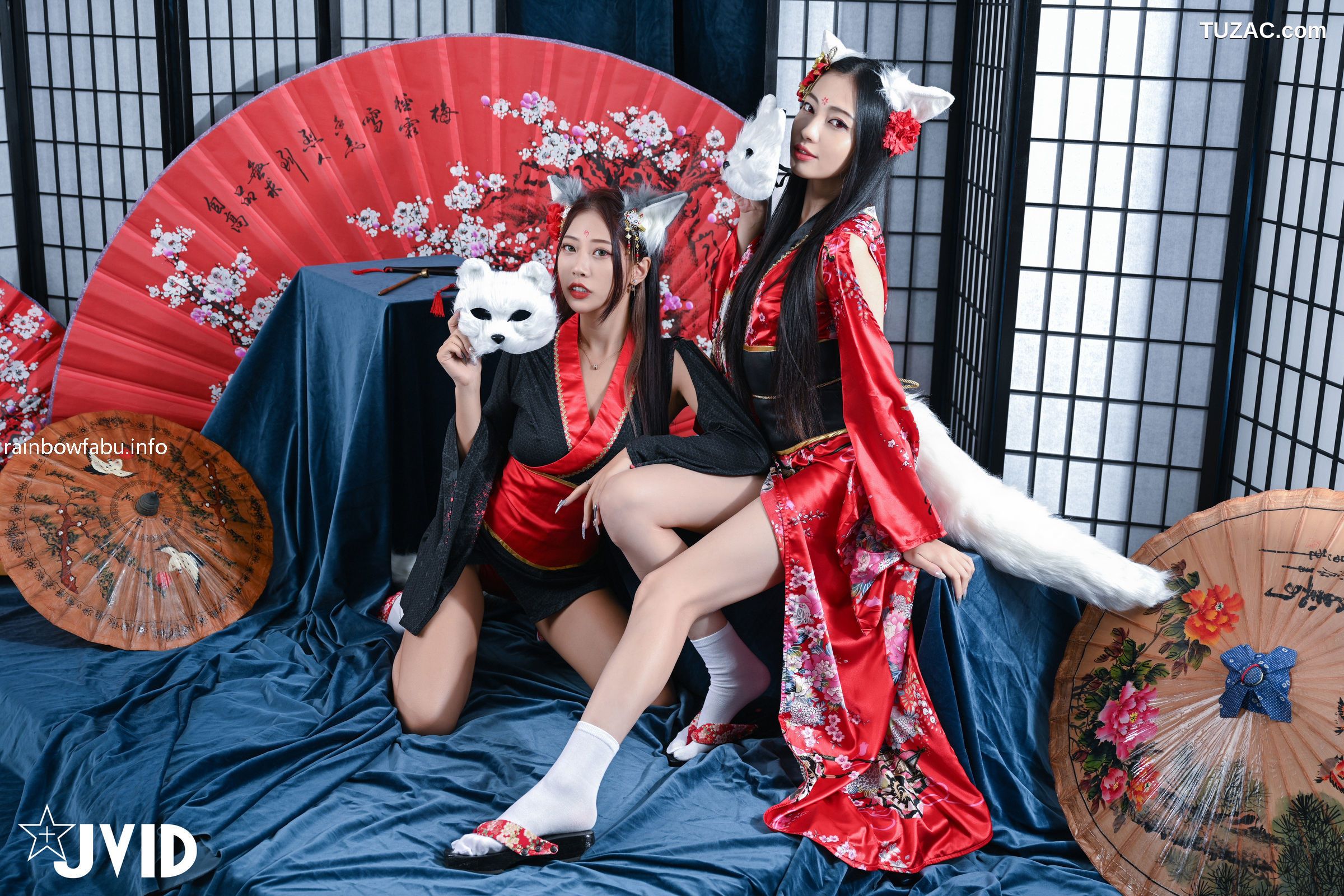 JVID-夏暮光-玟妡-化身火辣狐仙-被我操到滿身香汗體力不支-watermark-2022.10.27