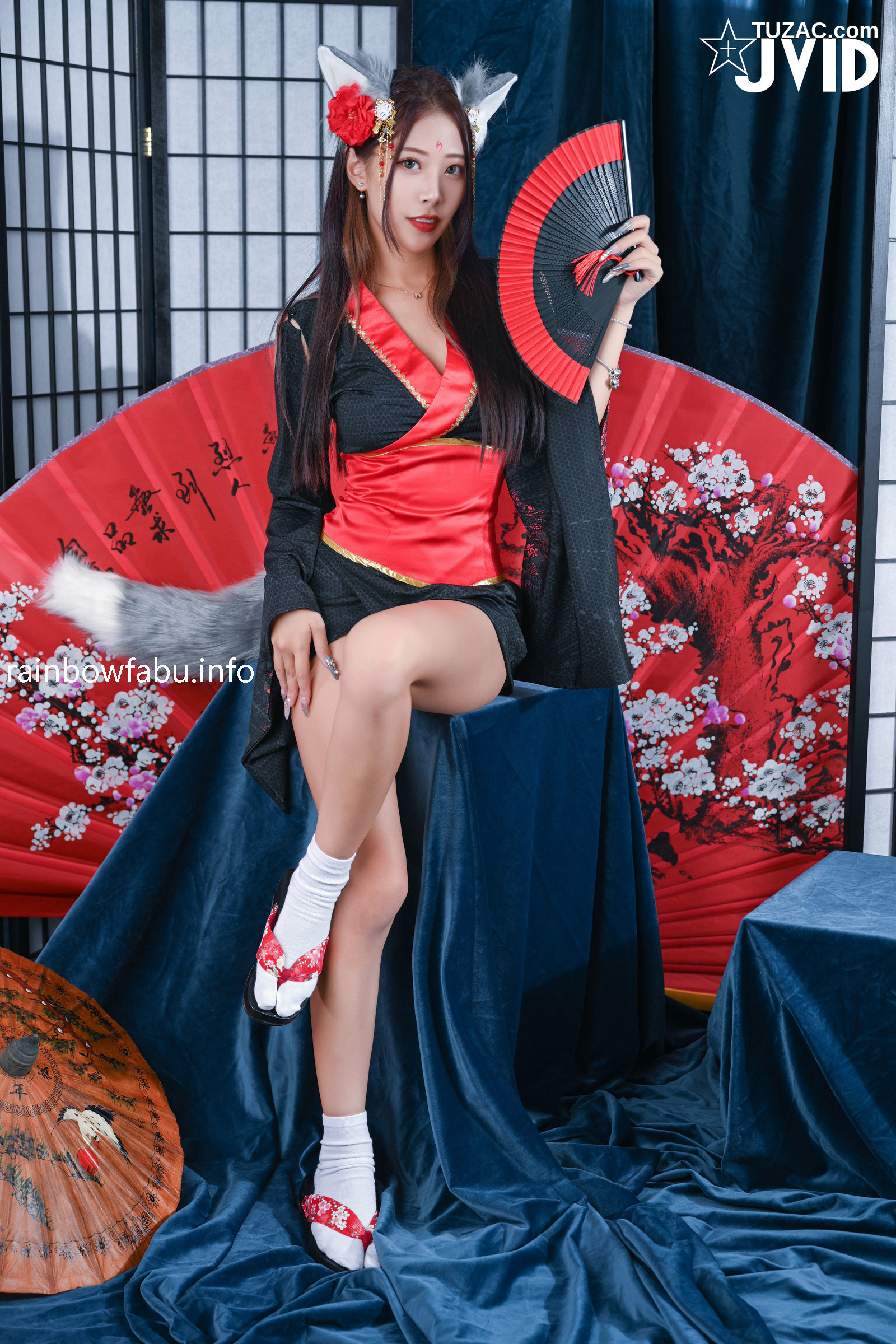 JVID-夏暮光-玟妡-化身火辣狐仙-被我操到滿身香汗體力不支-watermark-2022.10.27