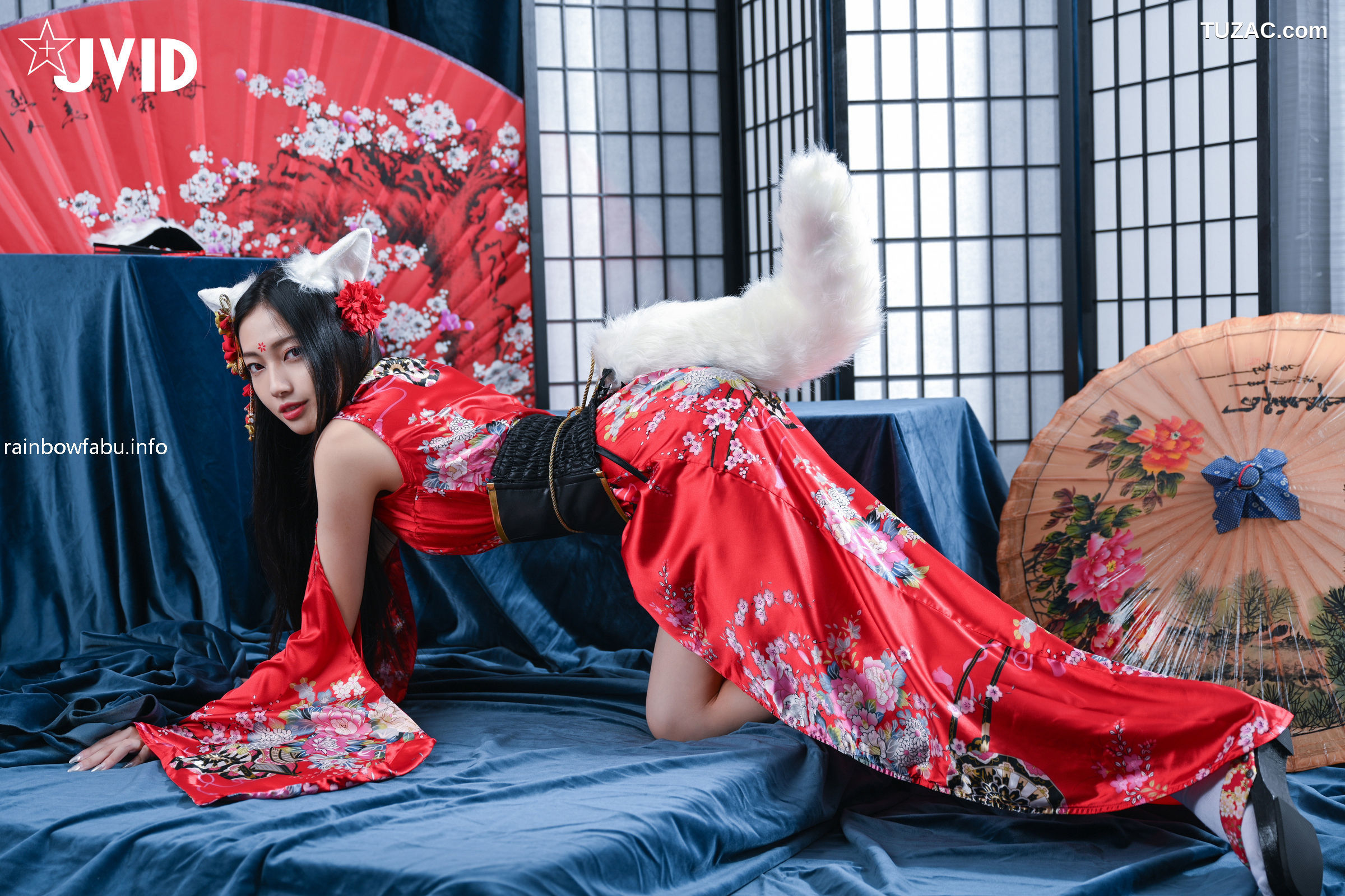 JVID-夏暮光-玟妡-化身火辣狐仙-被我操到滿身香汗體力不支-watermark-2022.10.27